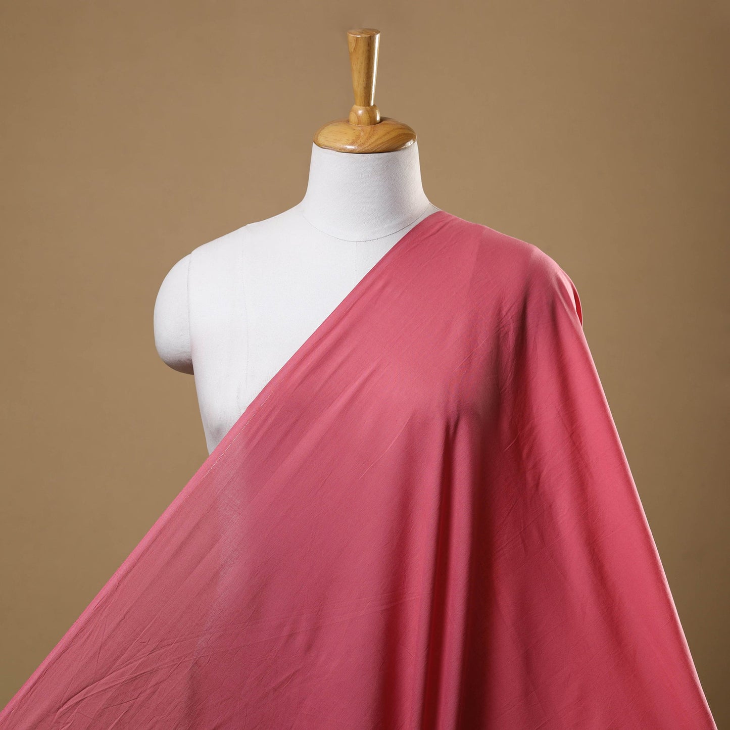 Pink Prewashed Plain Cotton Fabric