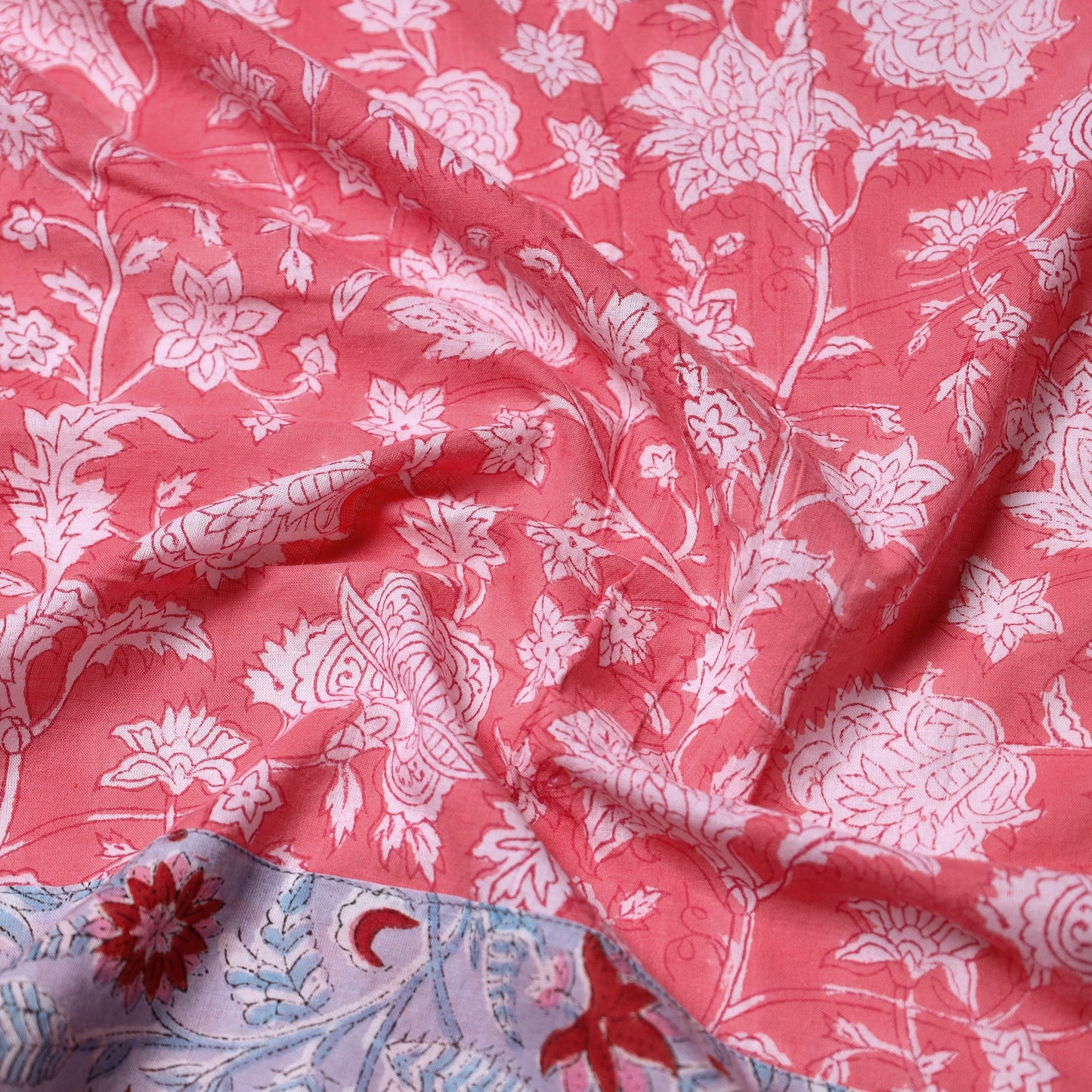 Buy Block Printed Cotton Blouse Piece 51