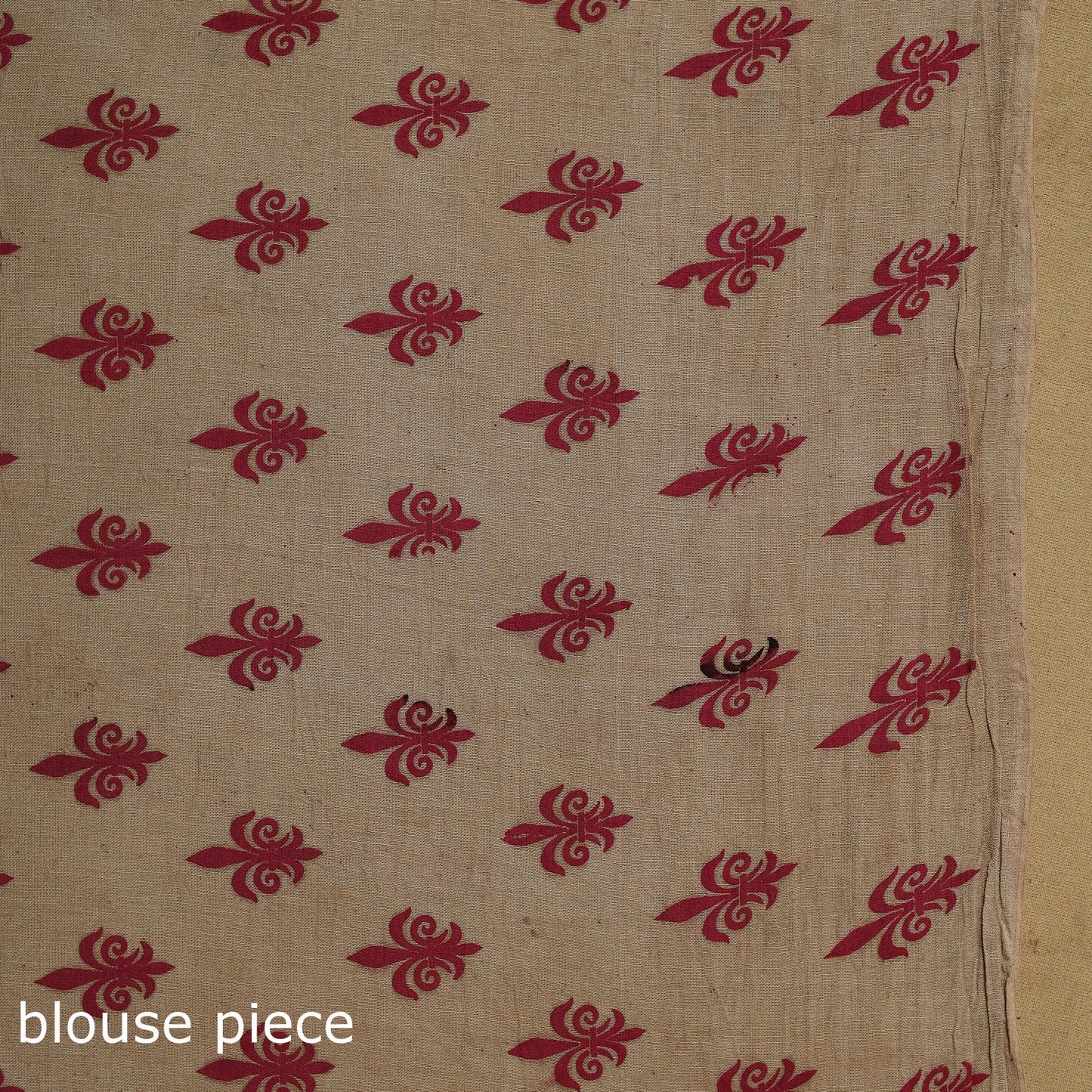 Printed cotton kalamkari saree 16 - handcrafted