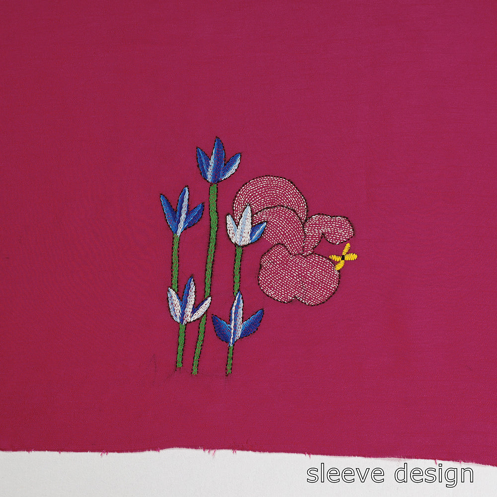 Kantha Embroidery Blouse Piece