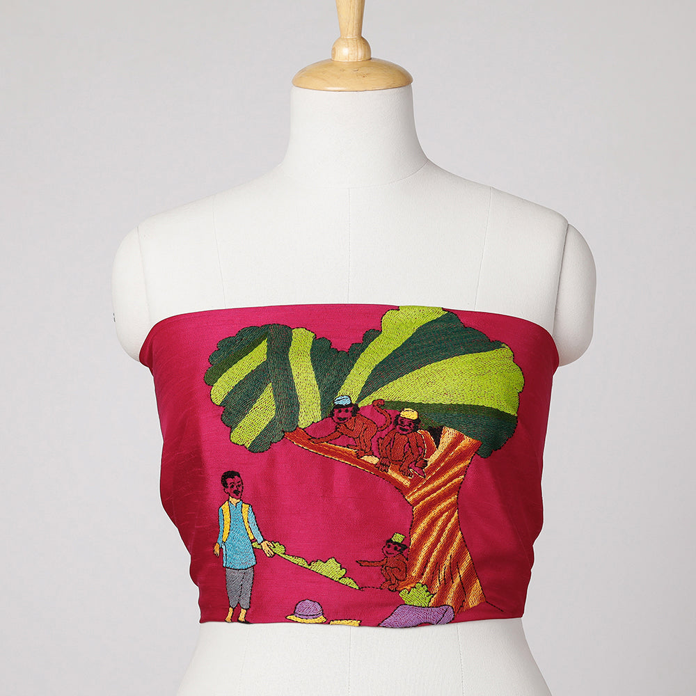 Kantha Embroidery Blouse Piece