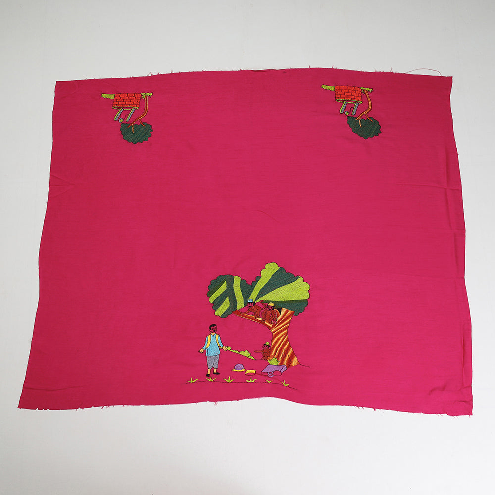 Kantha Embroidery Blouse Piece
