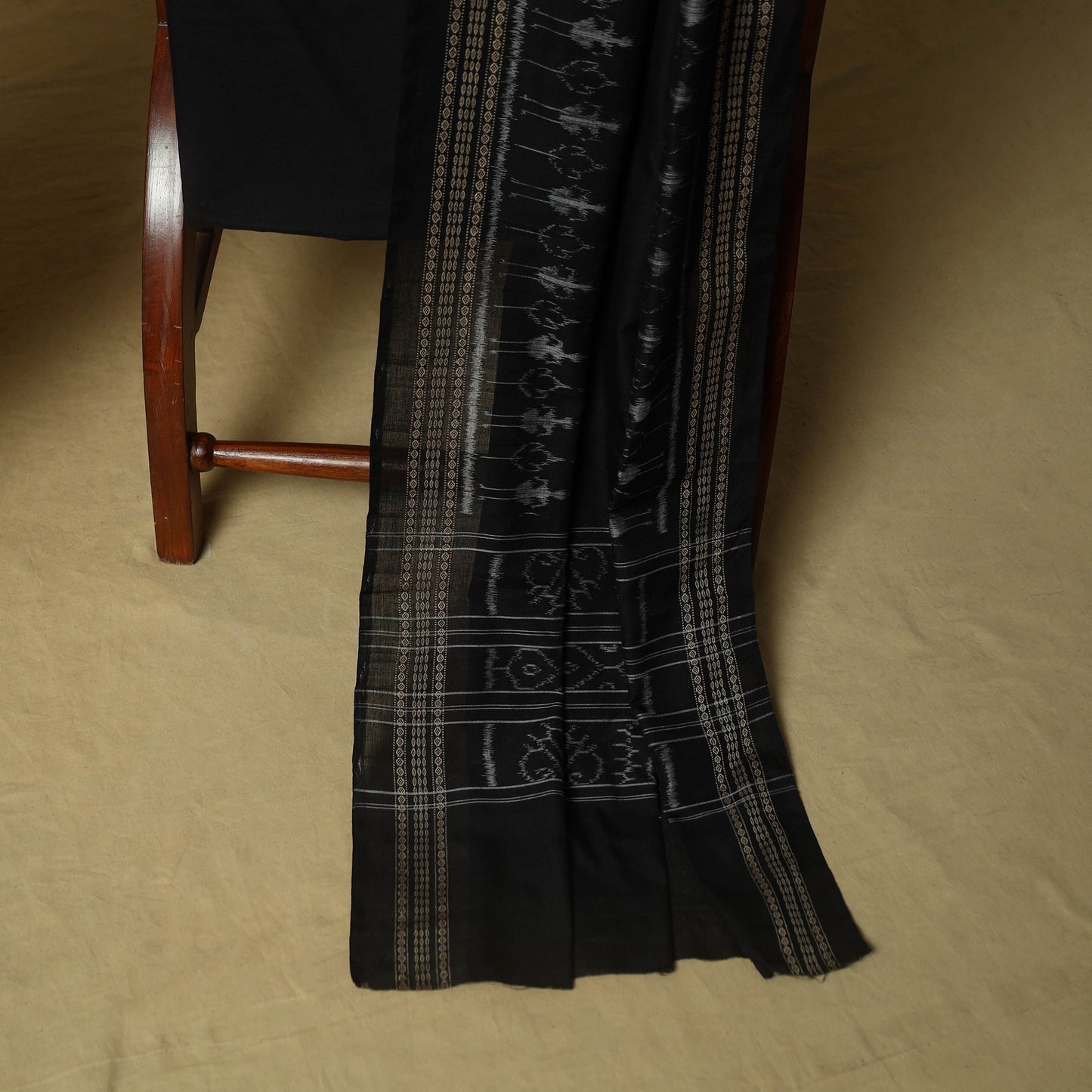 Sambalpuri ikat handloom cotton 3pc unstitched dress
