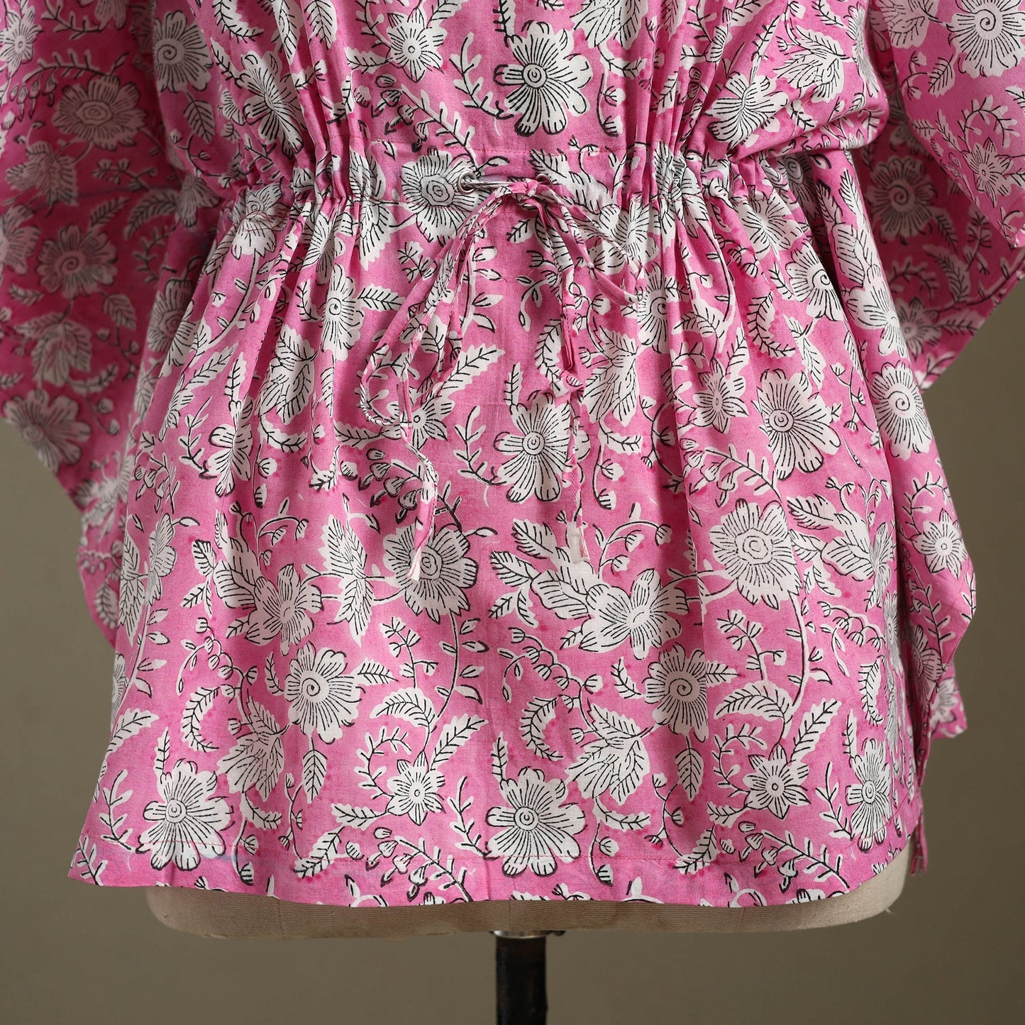 Sanganeri Block Print Cotton Kaftan (Short)