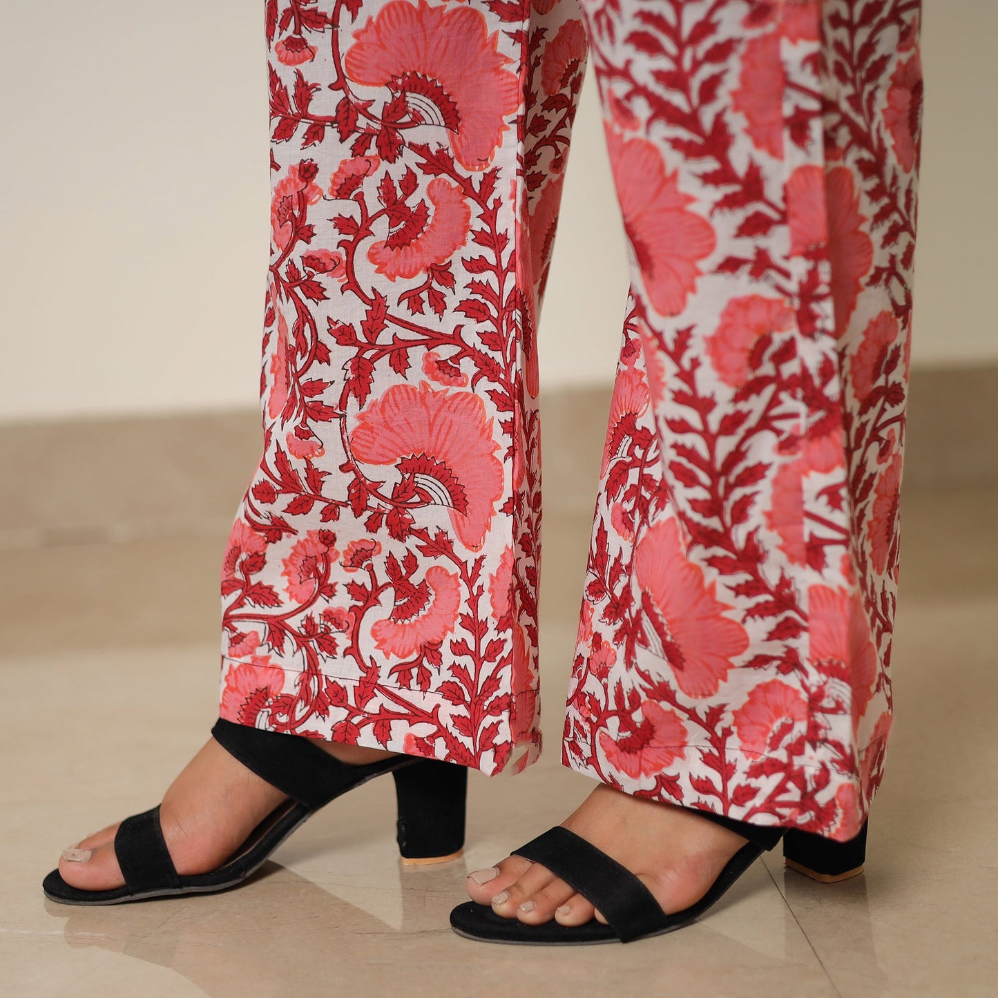 Pink - sanganeri block printed cotton co-ord set 18