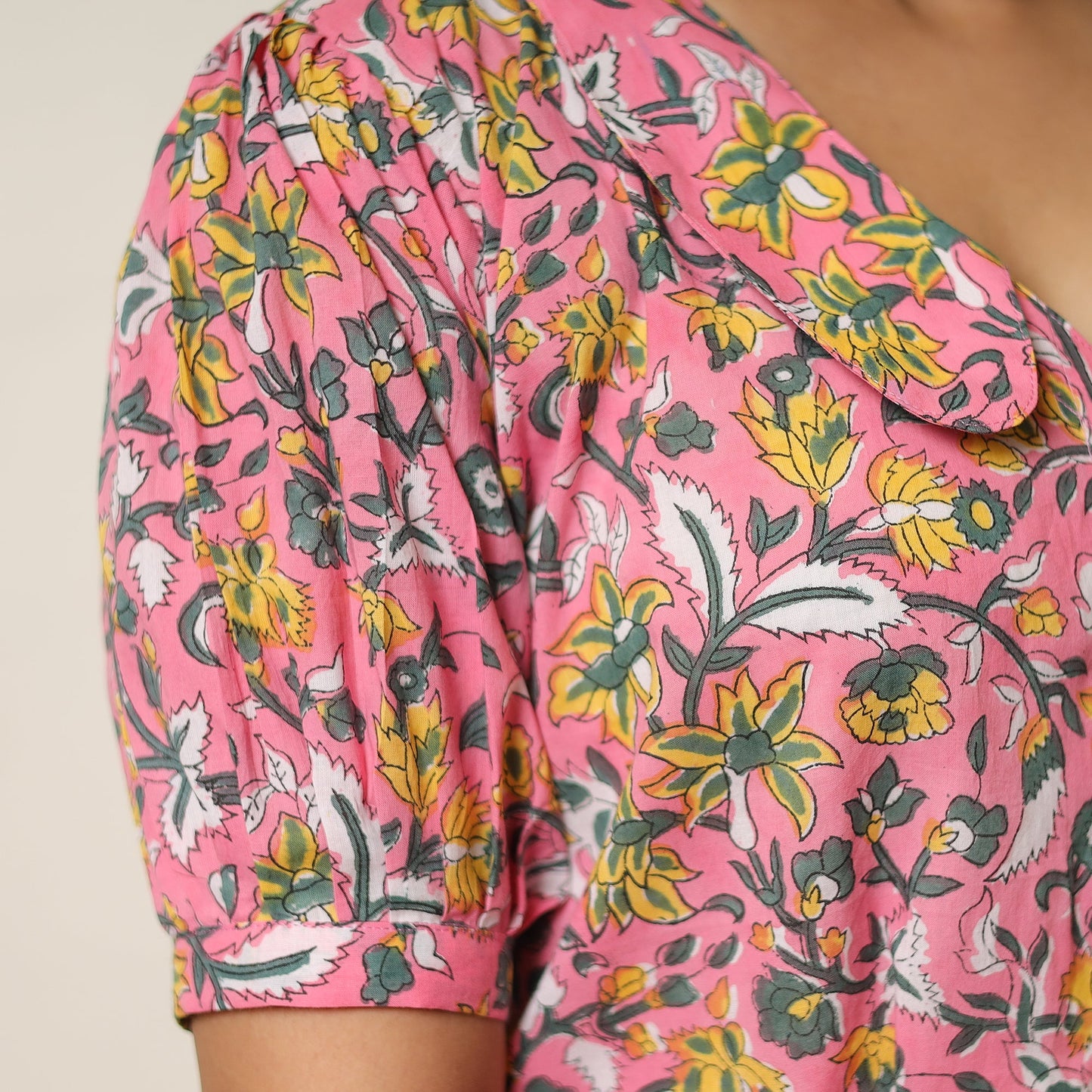 Buy Sanganeri Block Printed Cotton Co-Ord Set 24 Online at iTokri.com