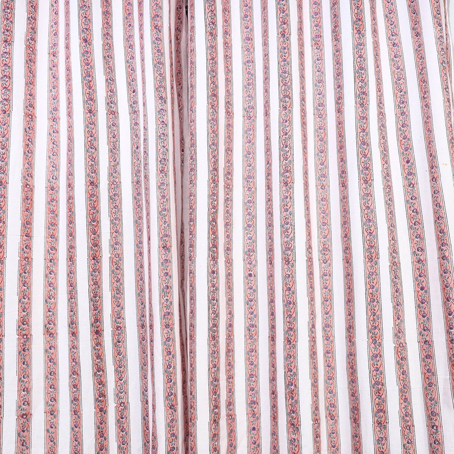 Buy Sanganeri Block Printed Cotton Window Curtain (5 x 3 Feet) (Single Piece) Online at iTopkri