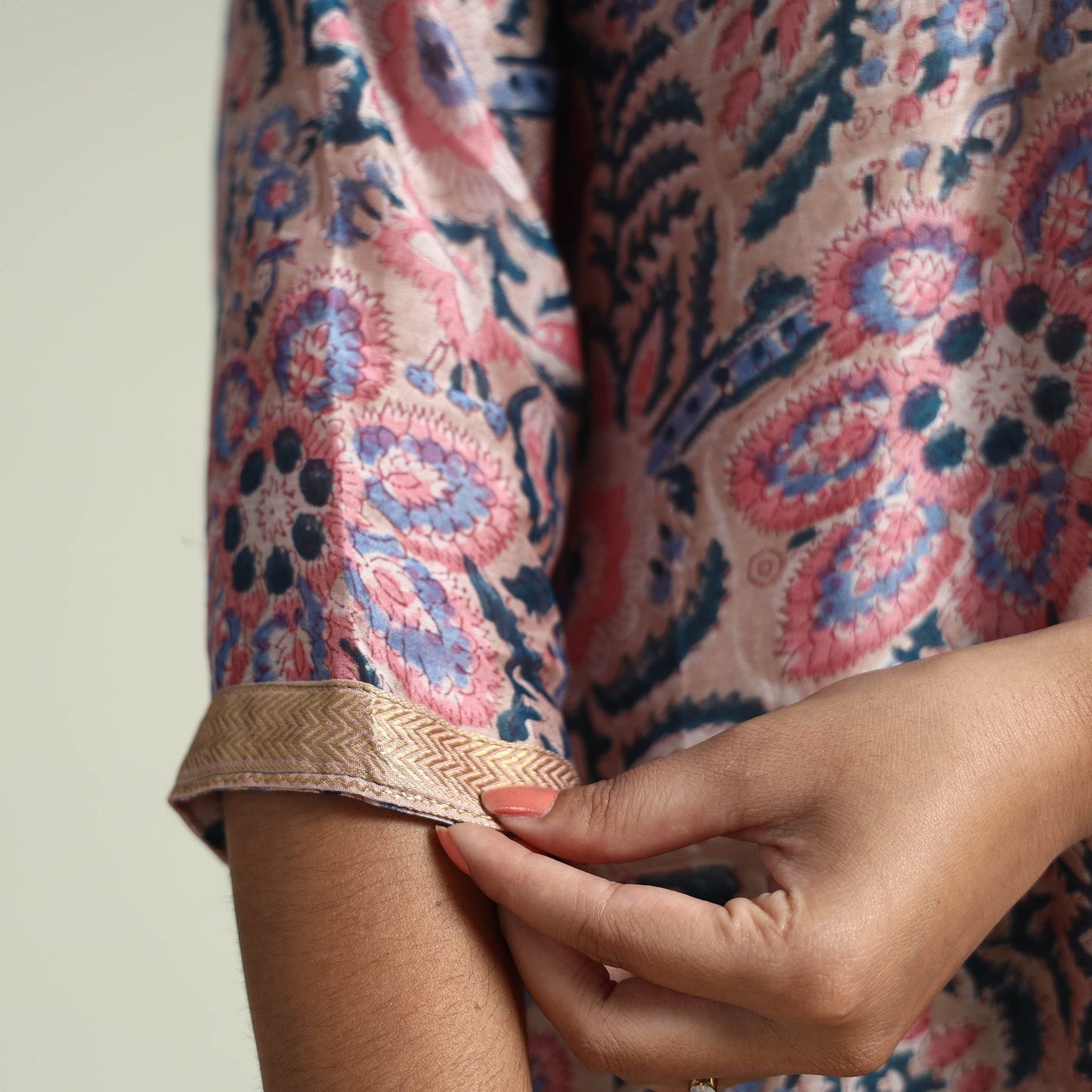 Sanganeri Kurta with Palazzo & Dupatta Set