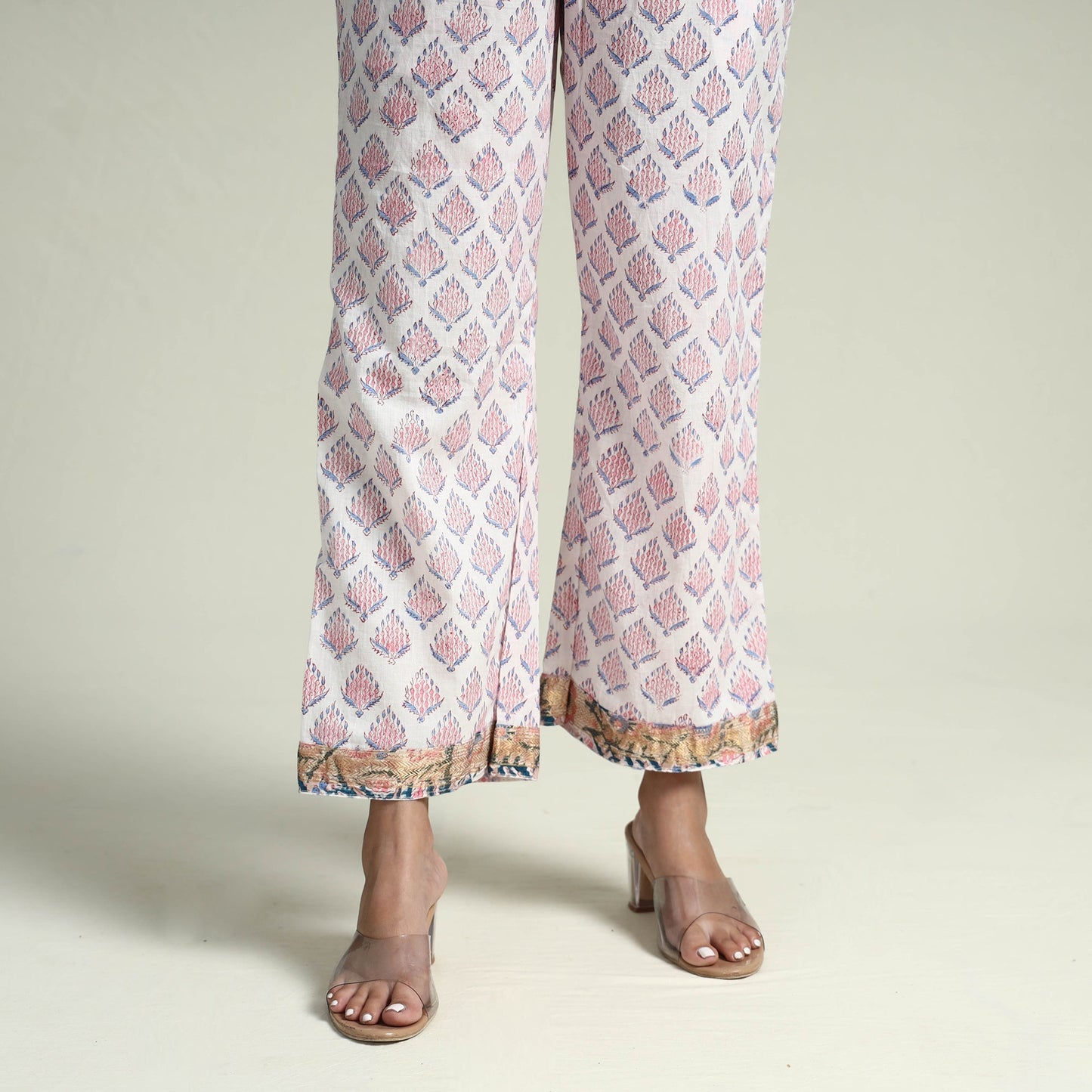 Sanganeri Kurta with Palazzo & Dupatta Set