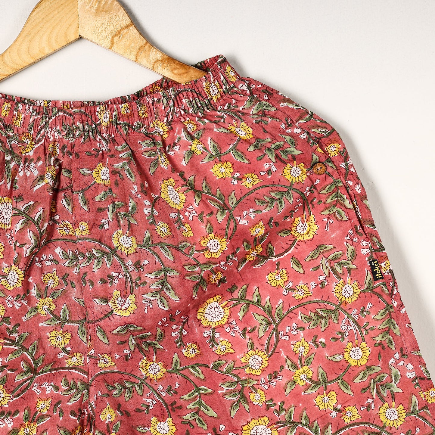 Sanganeri Block Printed Cotton Unisex Boxer/Shorts