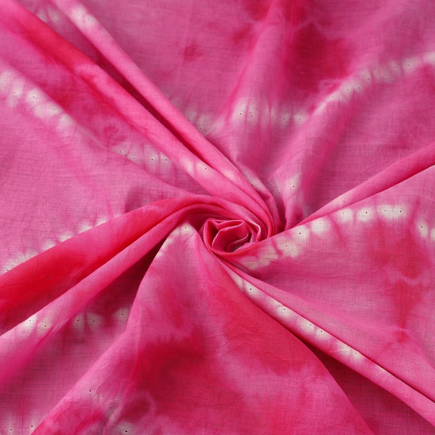 Pink - Tie & Dye Cotton Shibori Fabric 10