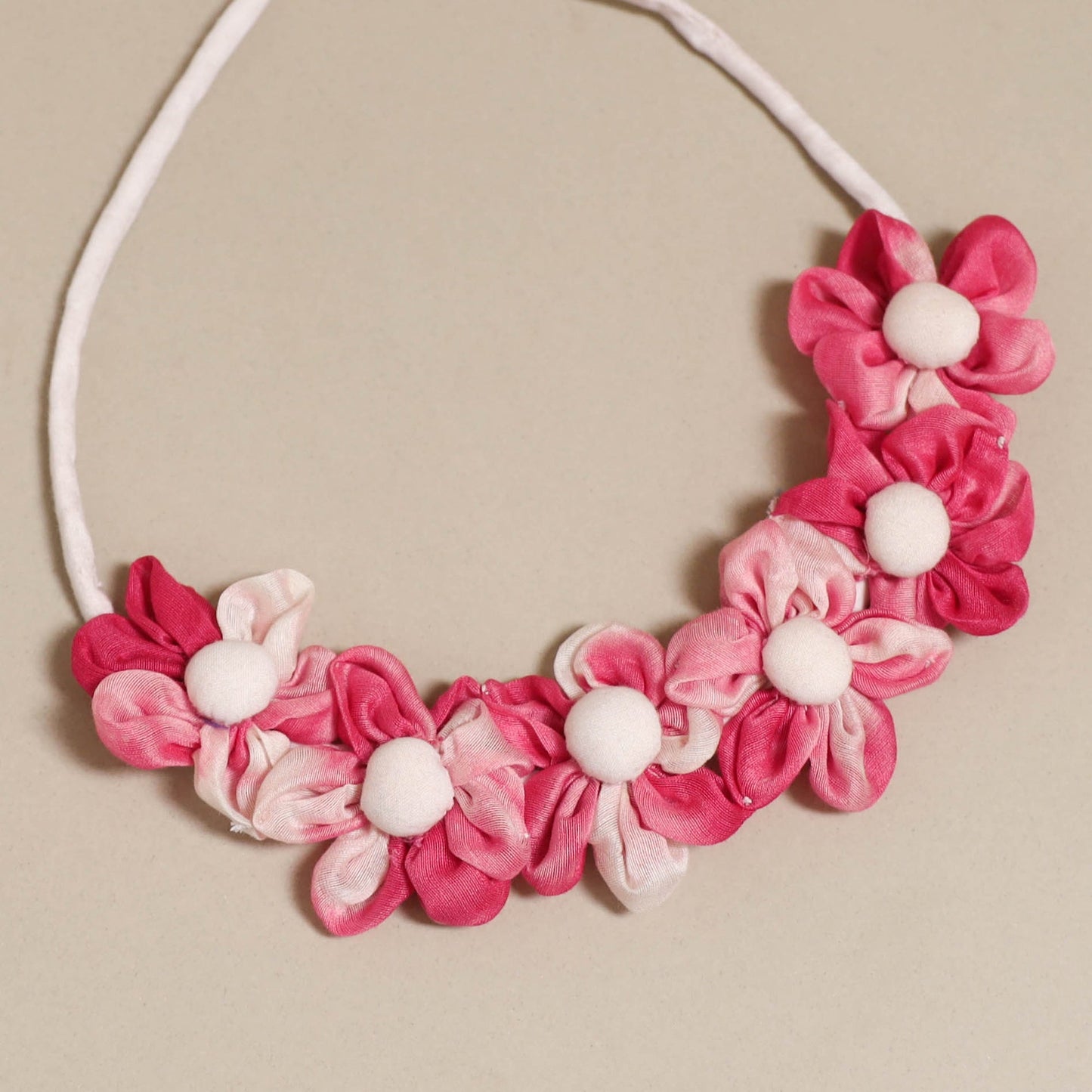 Traditional handmade fabart rose petal gajra - handcrafted