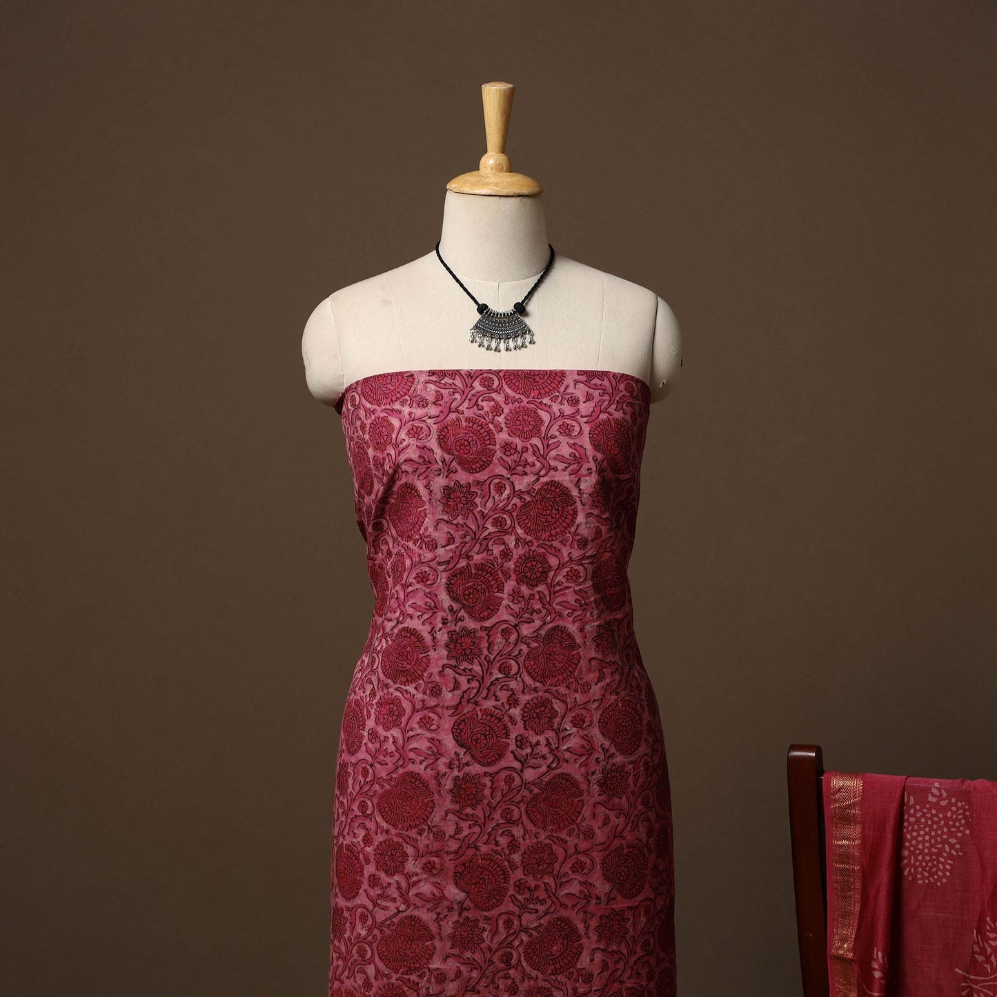 Vanaspati bagru natural dyed cotton 2pc unstitched dress