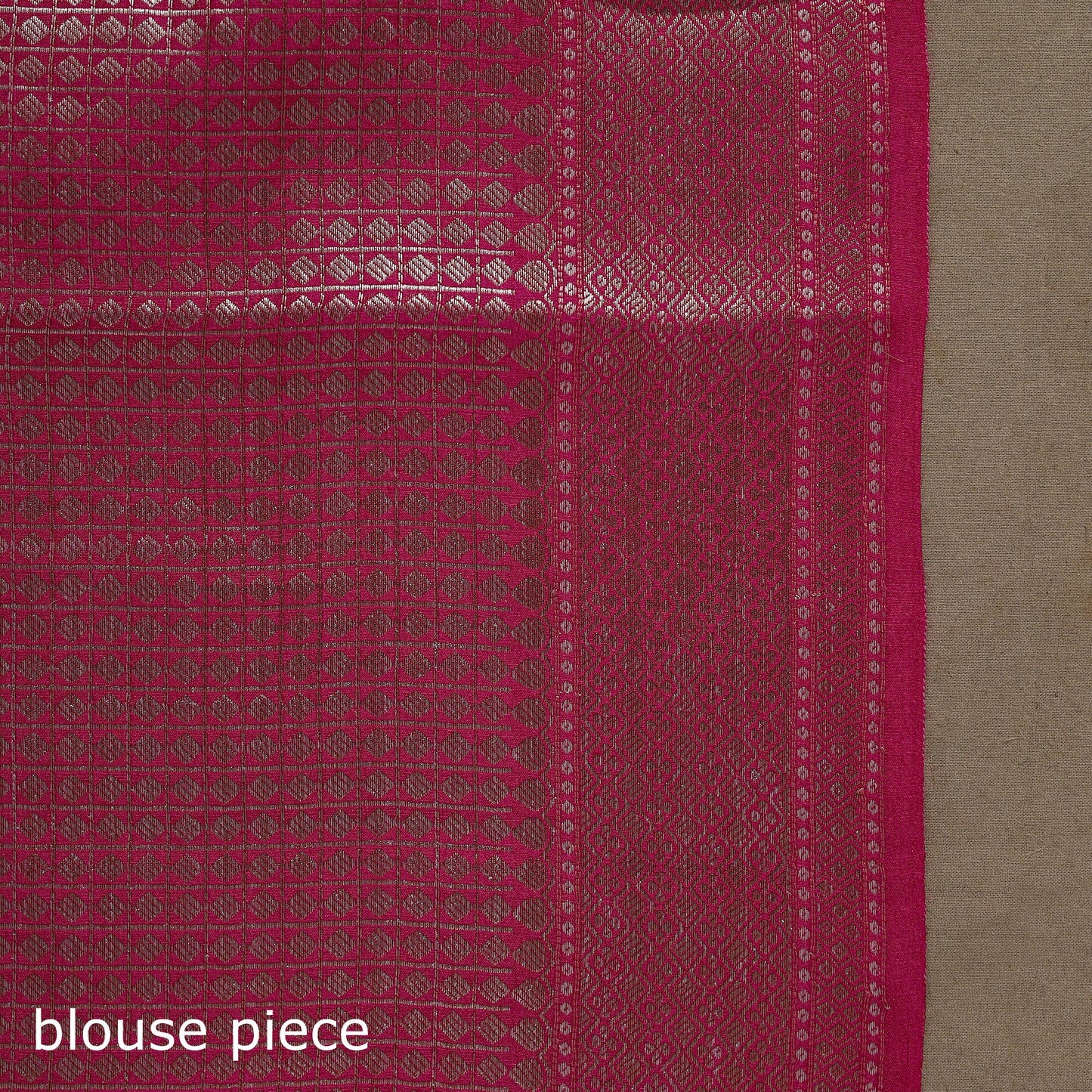 Zari work chiniya silk banarasi saree 10 - handcrafted