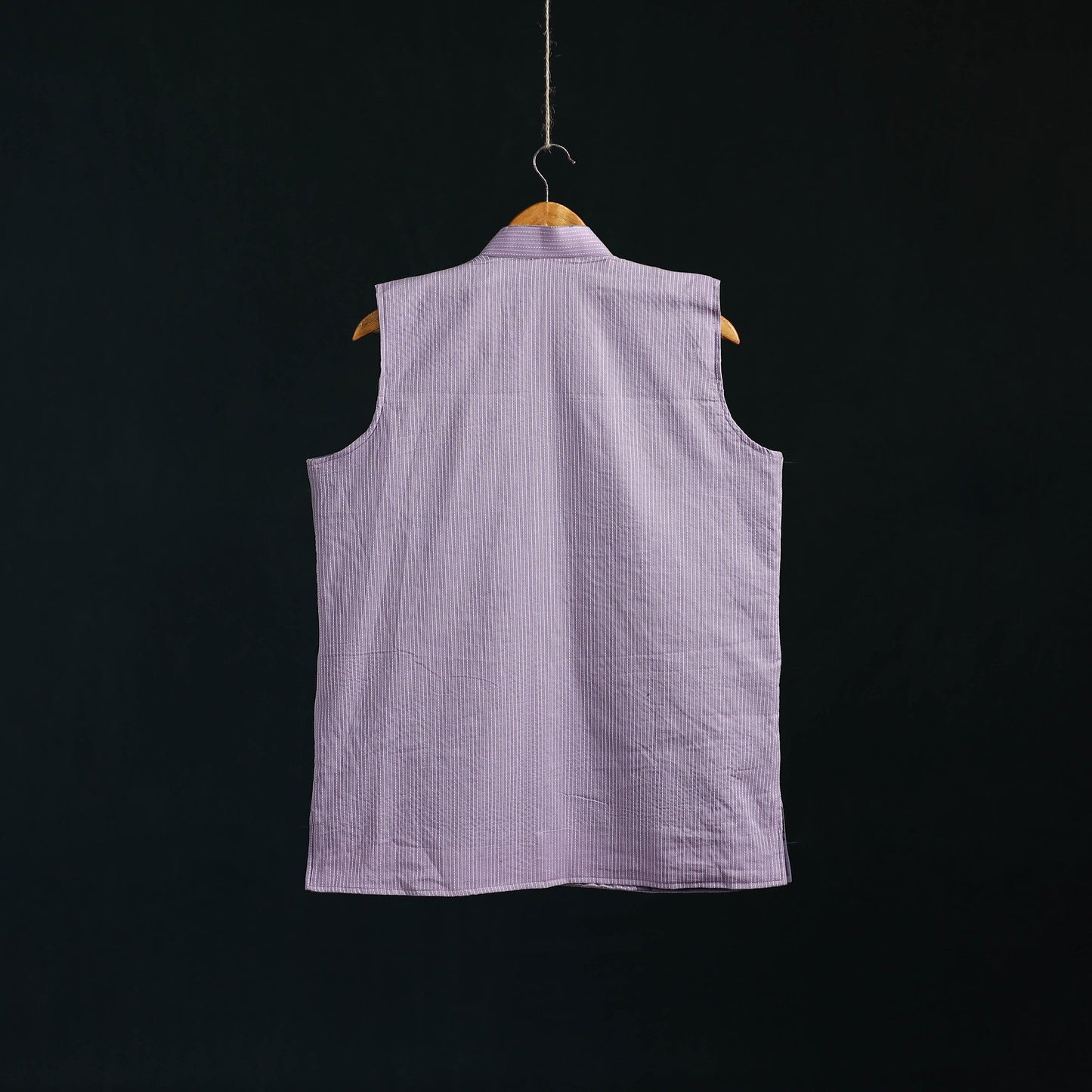 Plain cotton mandarin collar nehru jacket for men 06