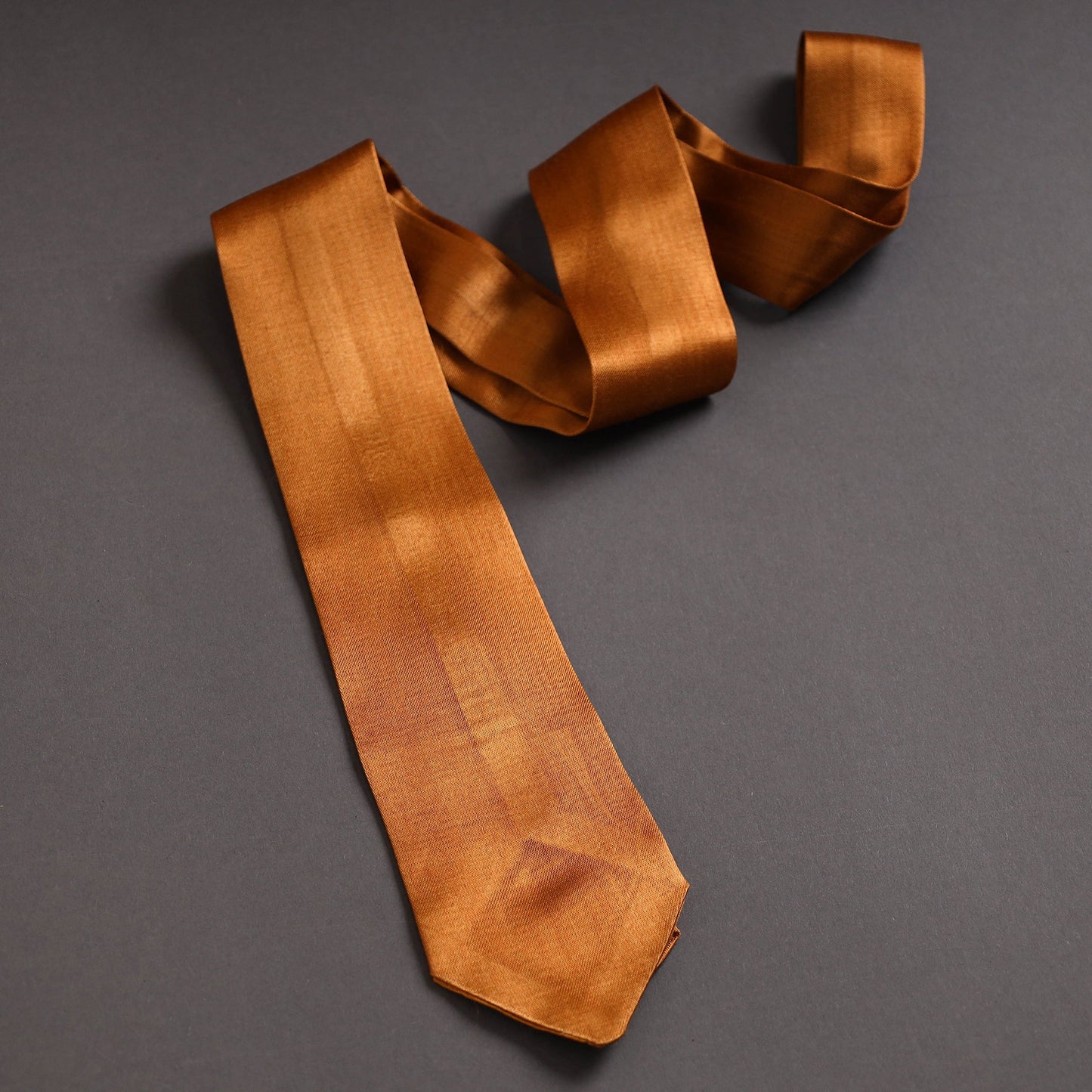 Plain Mashru Silk Handmade Necktie for Men