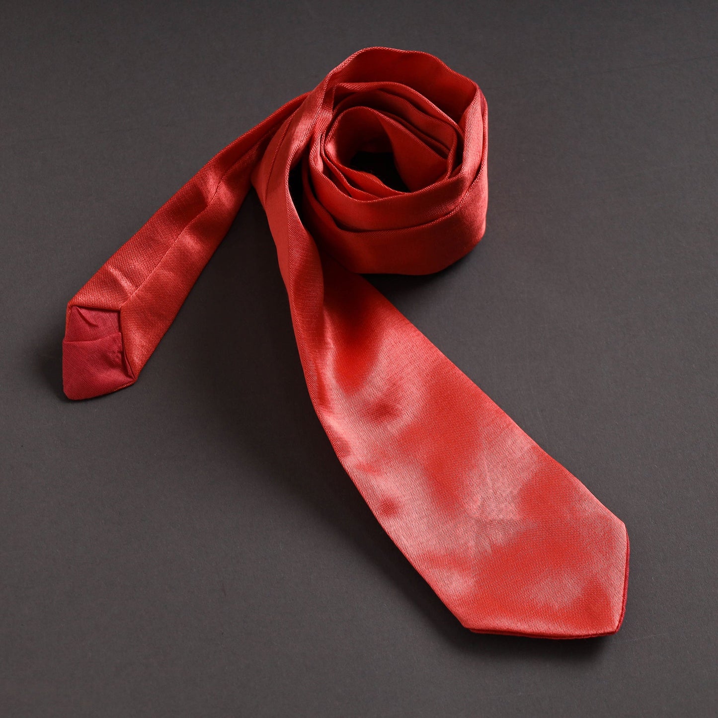 Plain Mashru Silk Handmade Necktie for Men