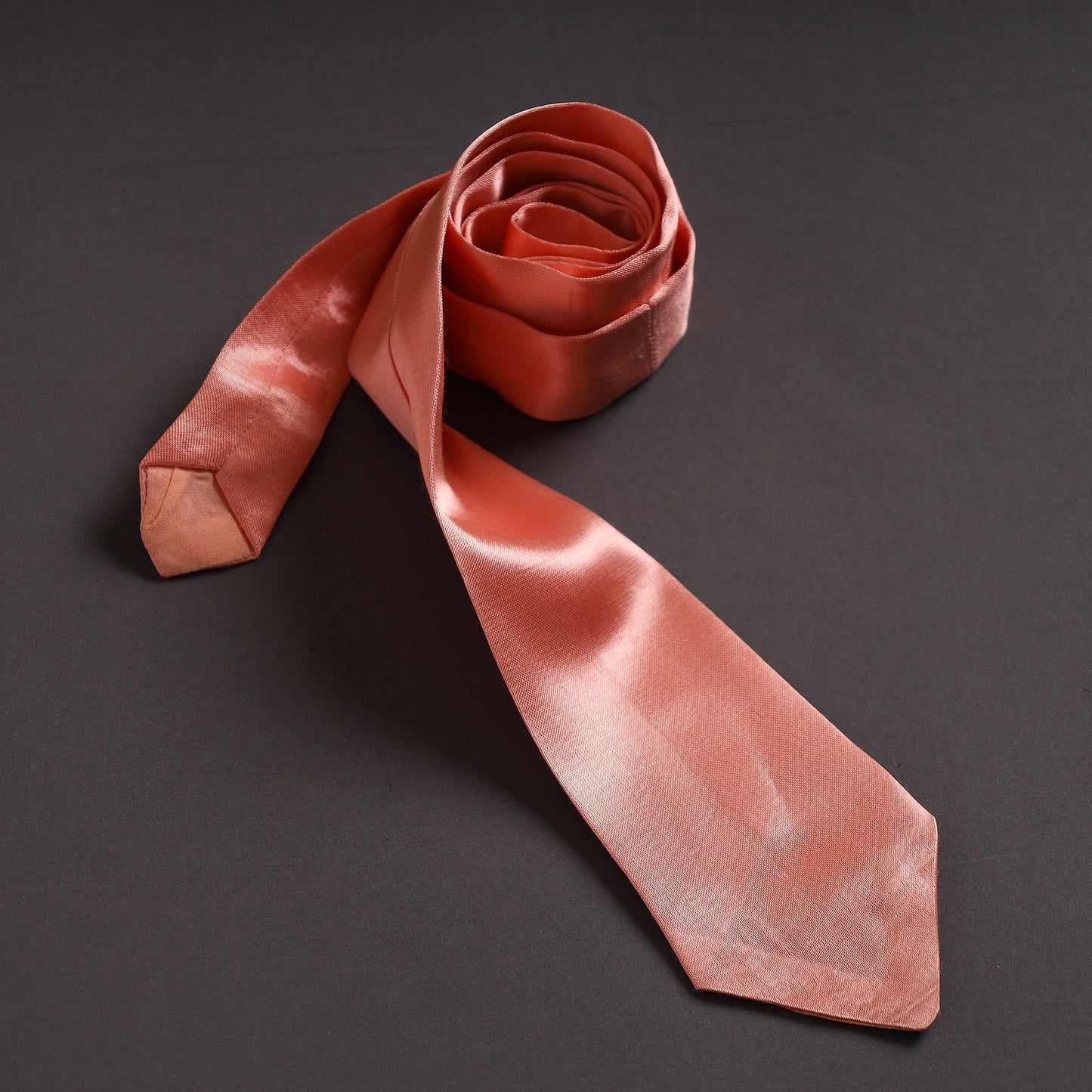 Plain Mashru Silk Handmade Necktie for Men
