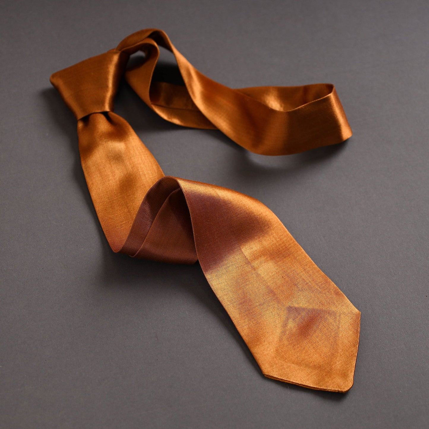 Plain Mashru Silk Handmade Necktie for Men