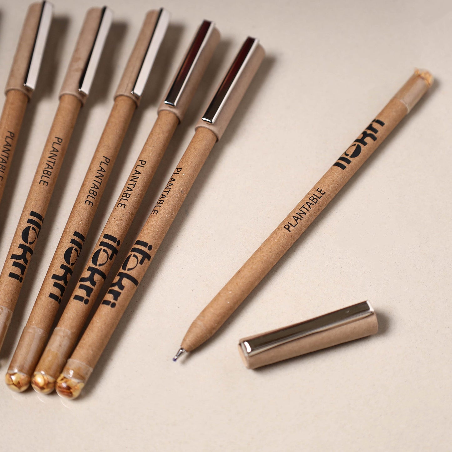 Plantable seed handmade paper pens (set of 10) 01