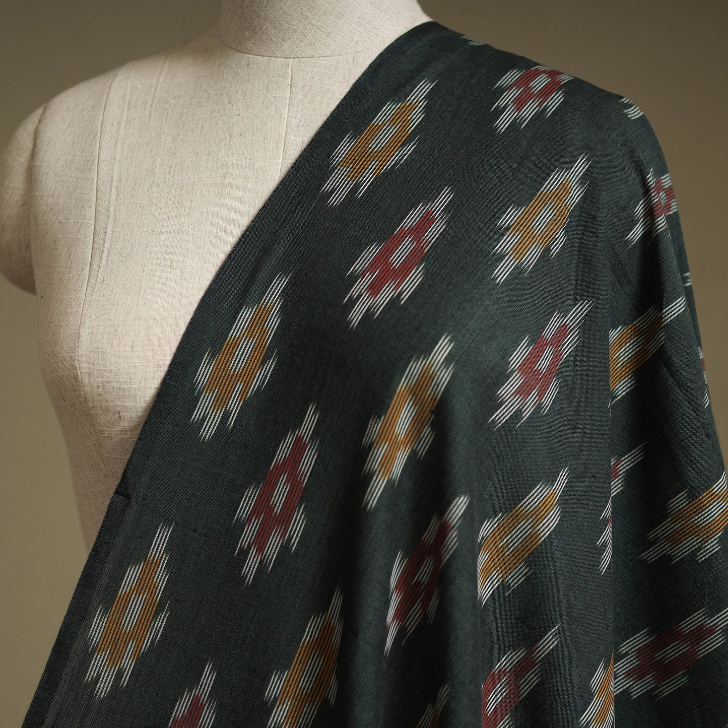 Pochampally ikat cotton fabric 19 - handcrafted