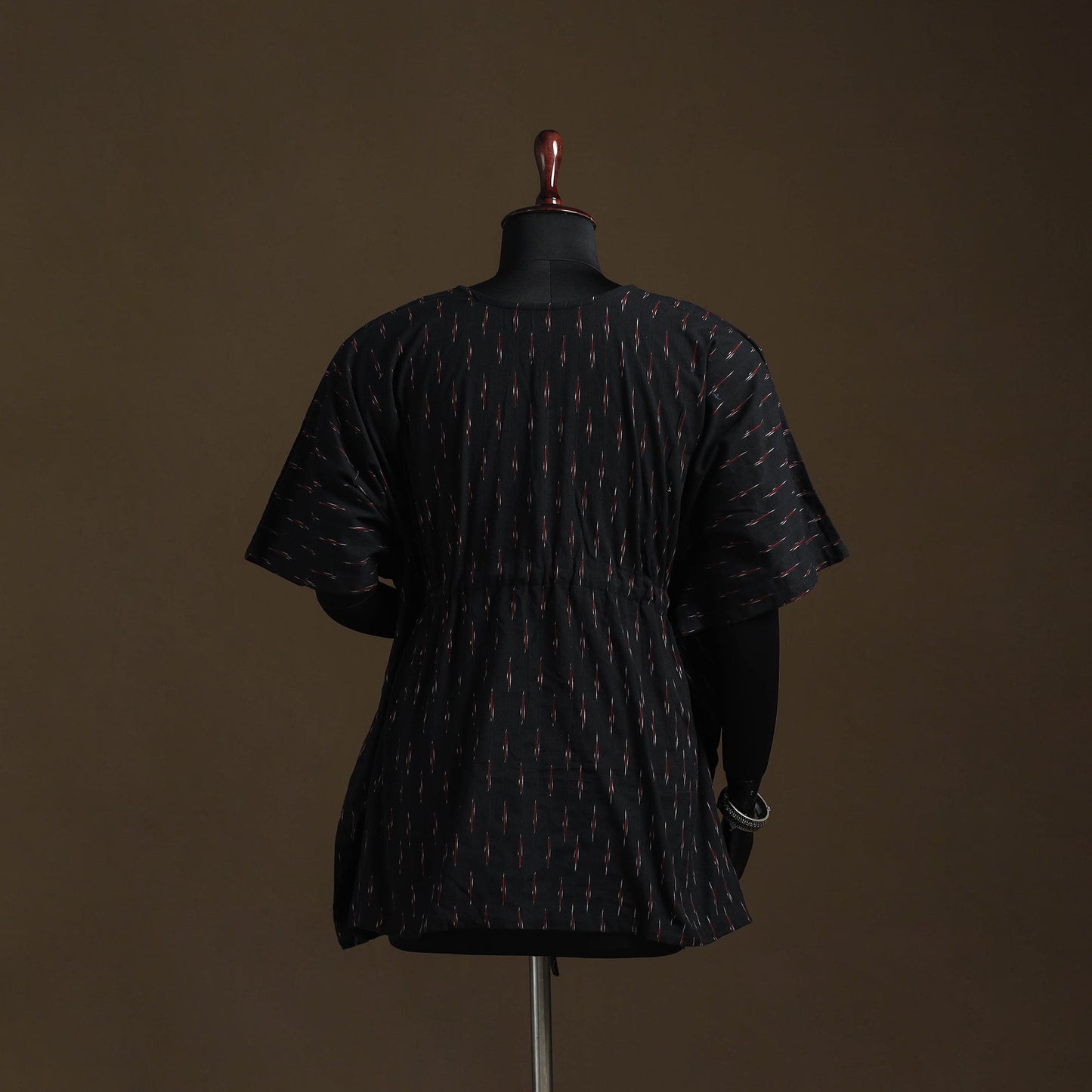 Pochampally ikat patchwork cotton kaftan (short) 27