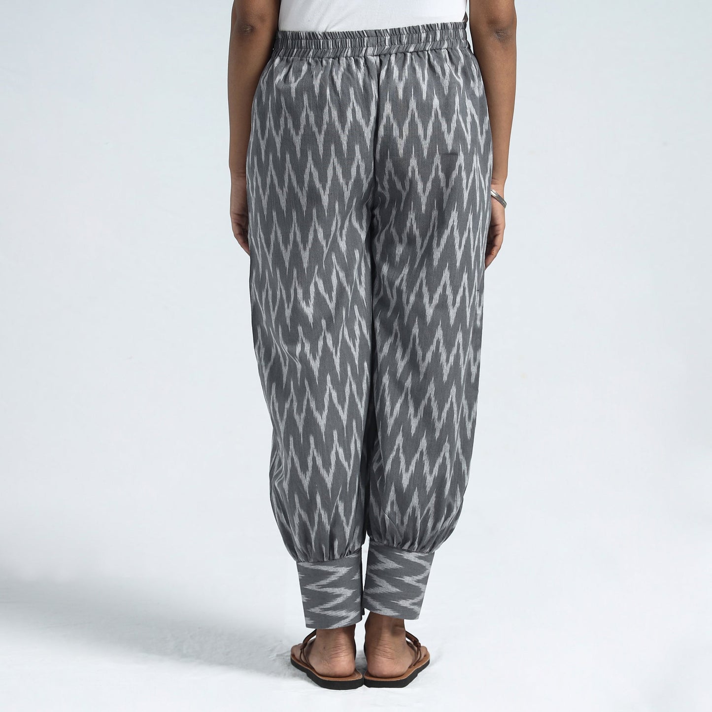 Kalamkari Block Printed Cotton Elasticated Harem Pant