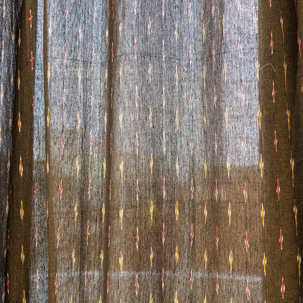 Pochampally ikat weave pure cotton fabric door curtain (7 x