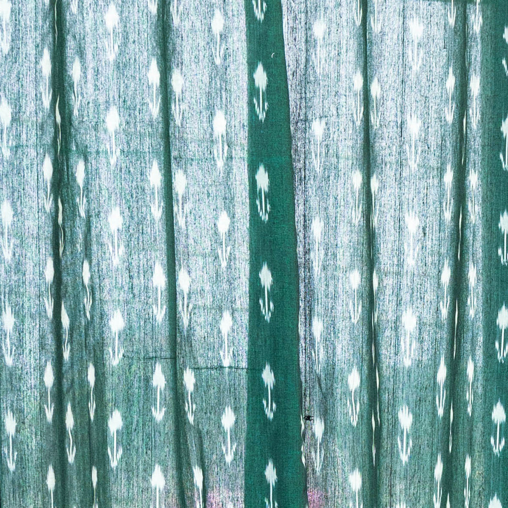 Pochampally ikat weave pure cotton fabric door curtain (7 x