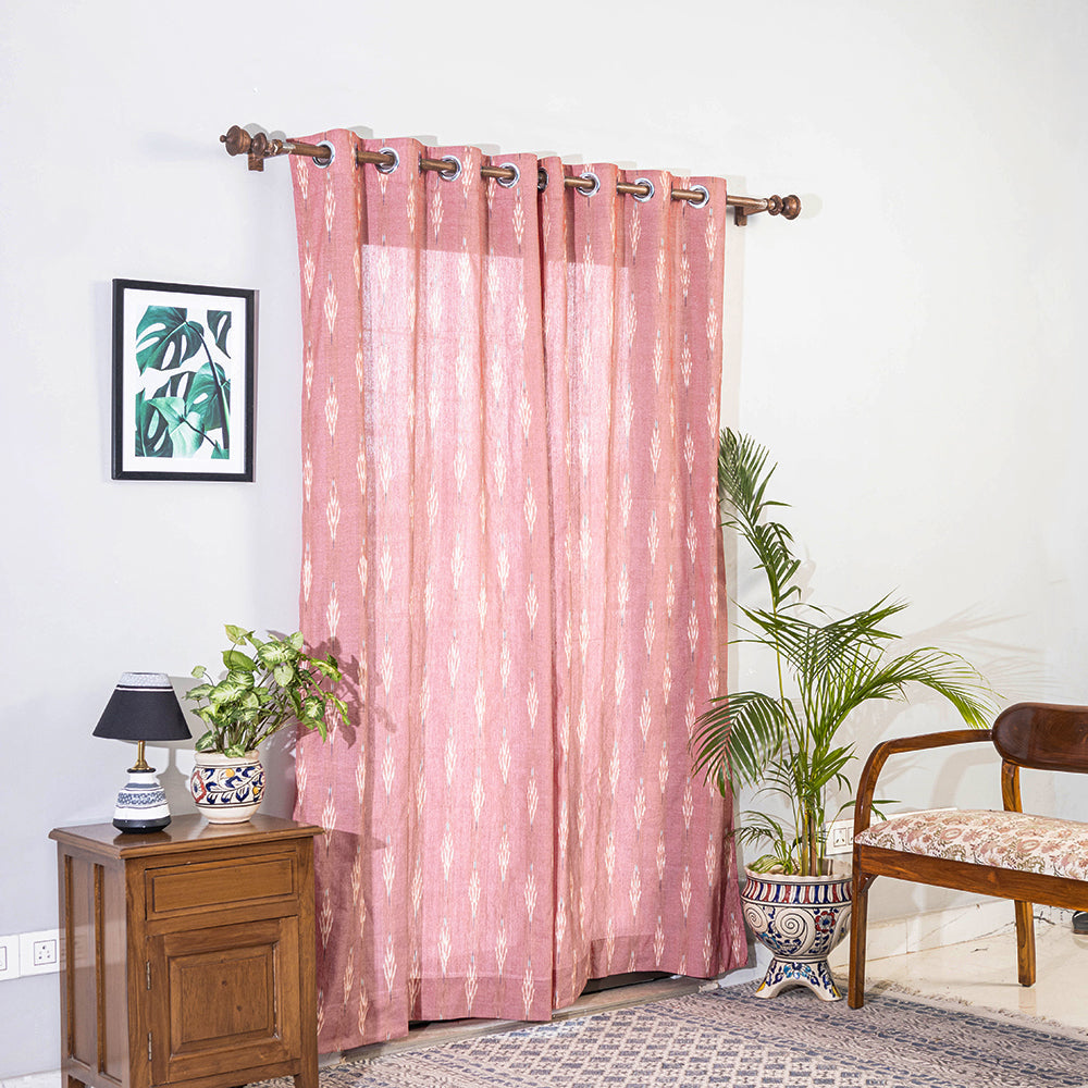 Buy Pochampally Ikat Weave Pure Cotton Fabric Door Curtain Online at iTokri.com