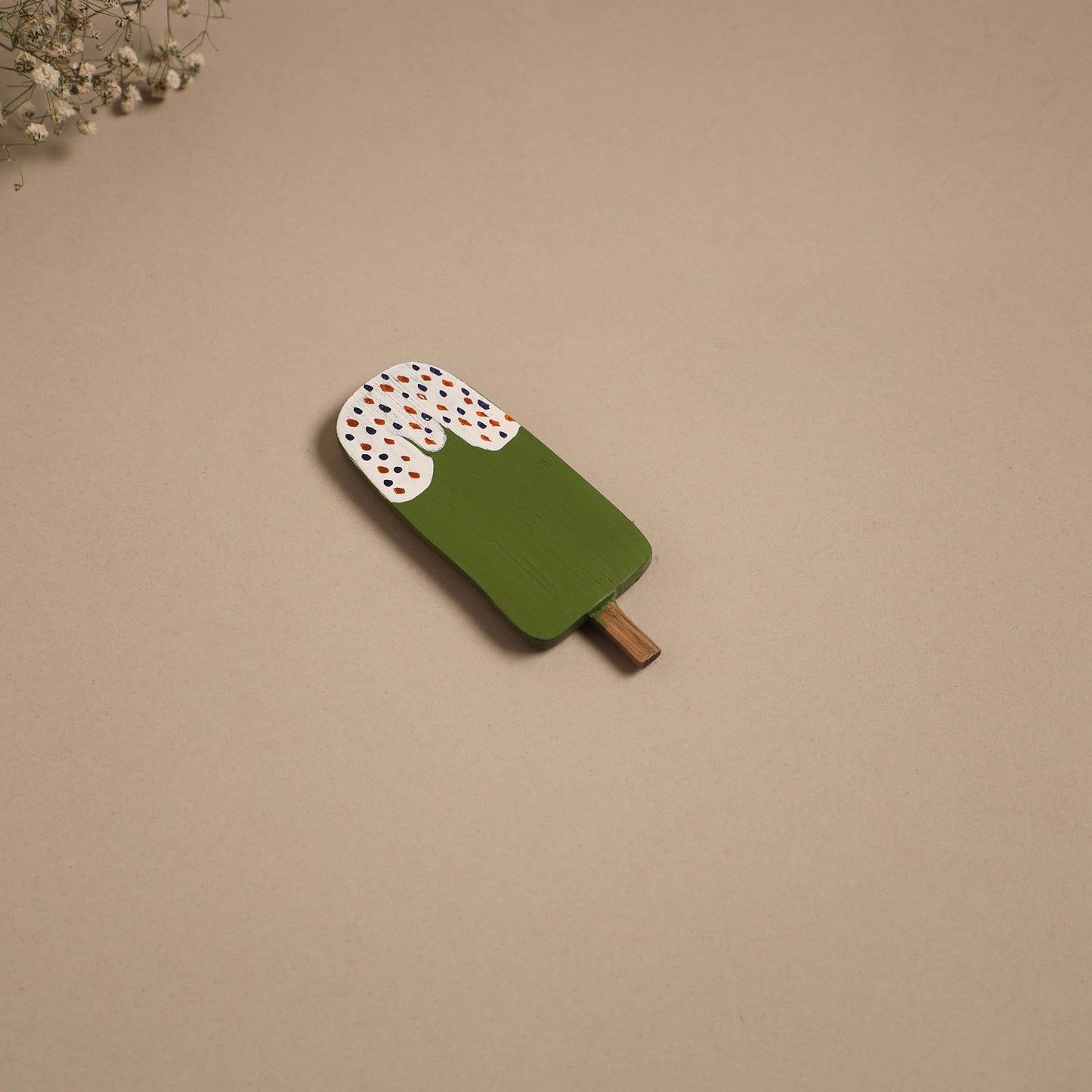 Popsicle - kerala mural handpainted bamboo fridge magnet 29