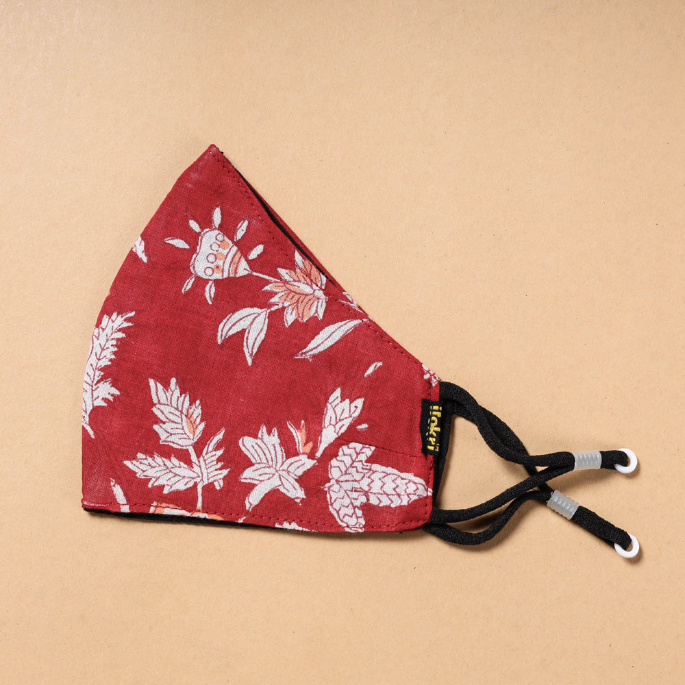 Printed Cotton 3 Layer Snug Fit Face Cover