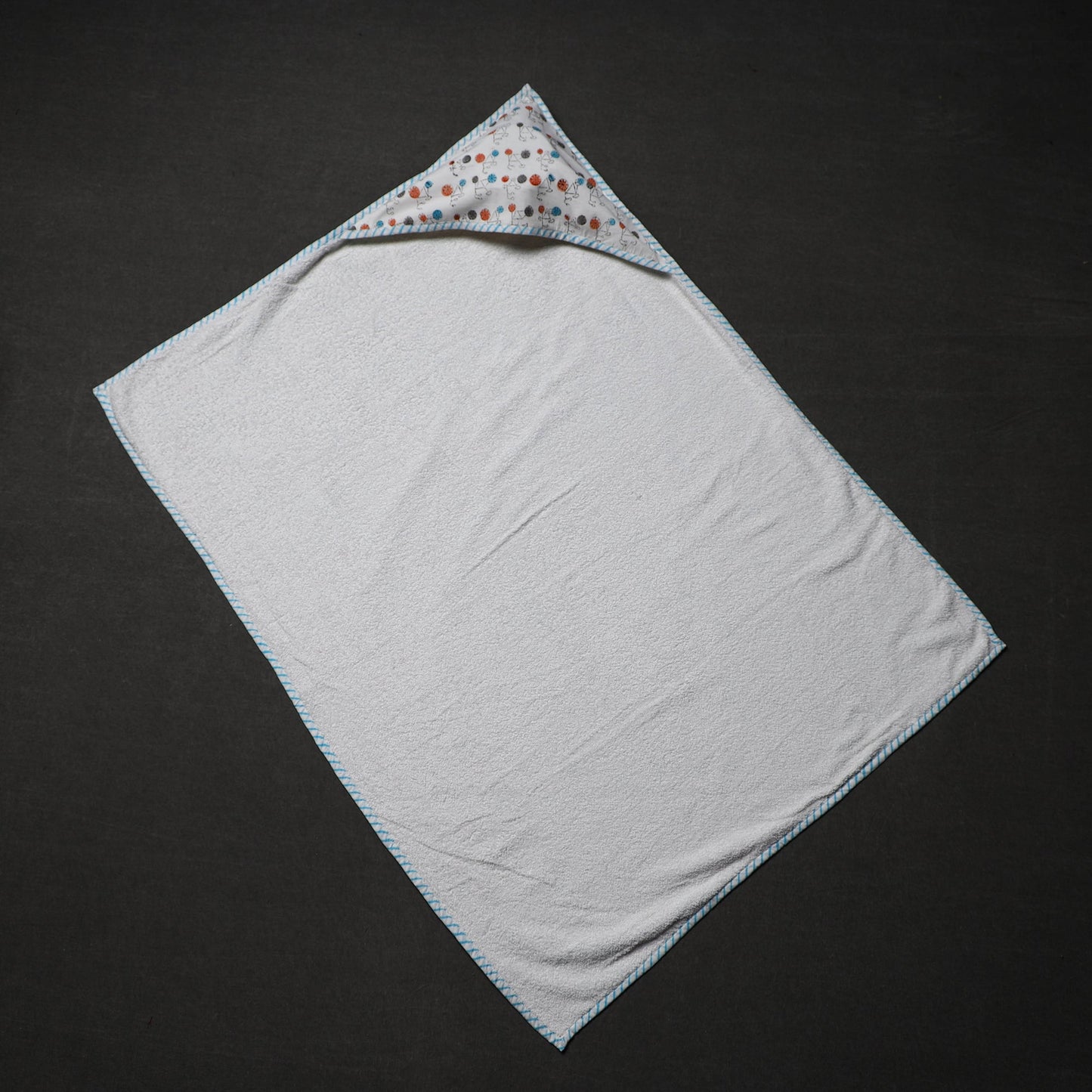 Block Printed Baby Terry/Hooded Towel