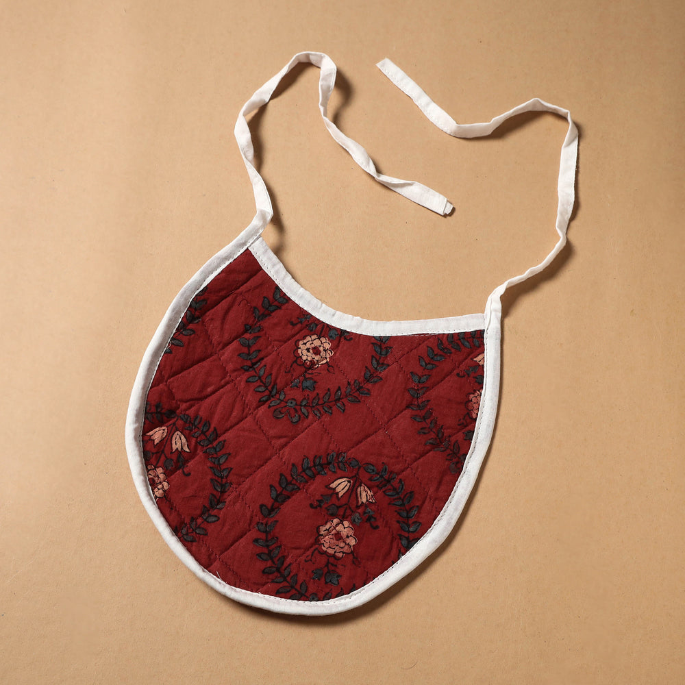 Buy Ajrakh Block Printing Cotton Baby Bib