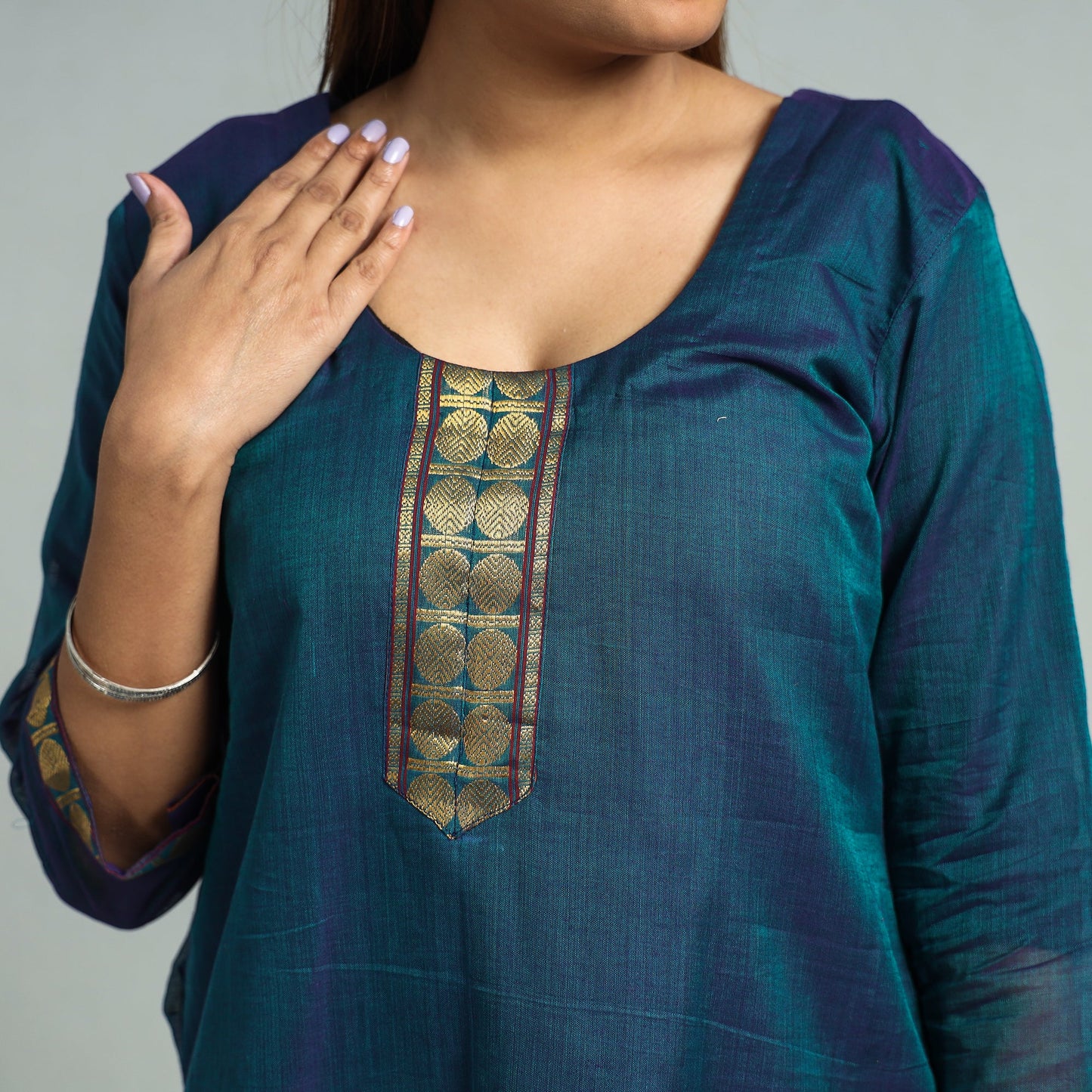 Buy Dharwad Cotton Kurta with Palazzo & Dupatta Set Online at iTokri.com