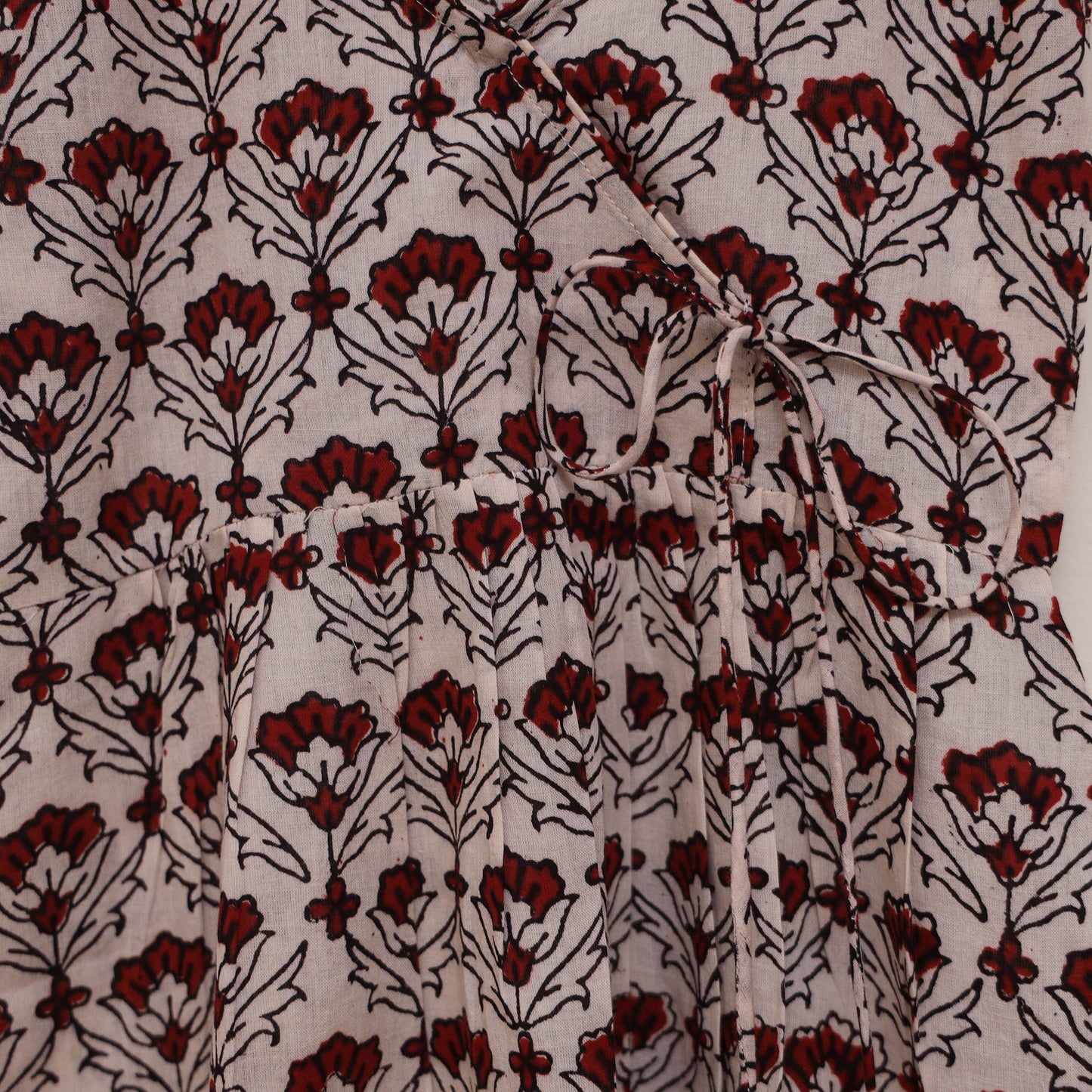 Pure cotton baby girls bagh angrakha dress (1-2 years) 04