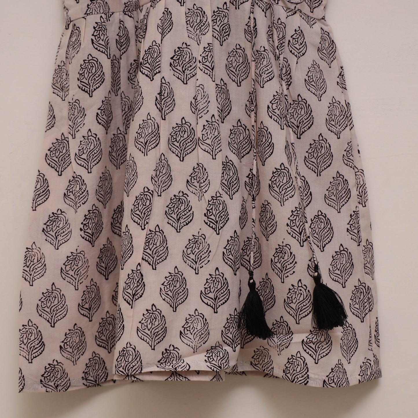 Pure cotton baby girls bagh angrakha dress (1-2 years) 14