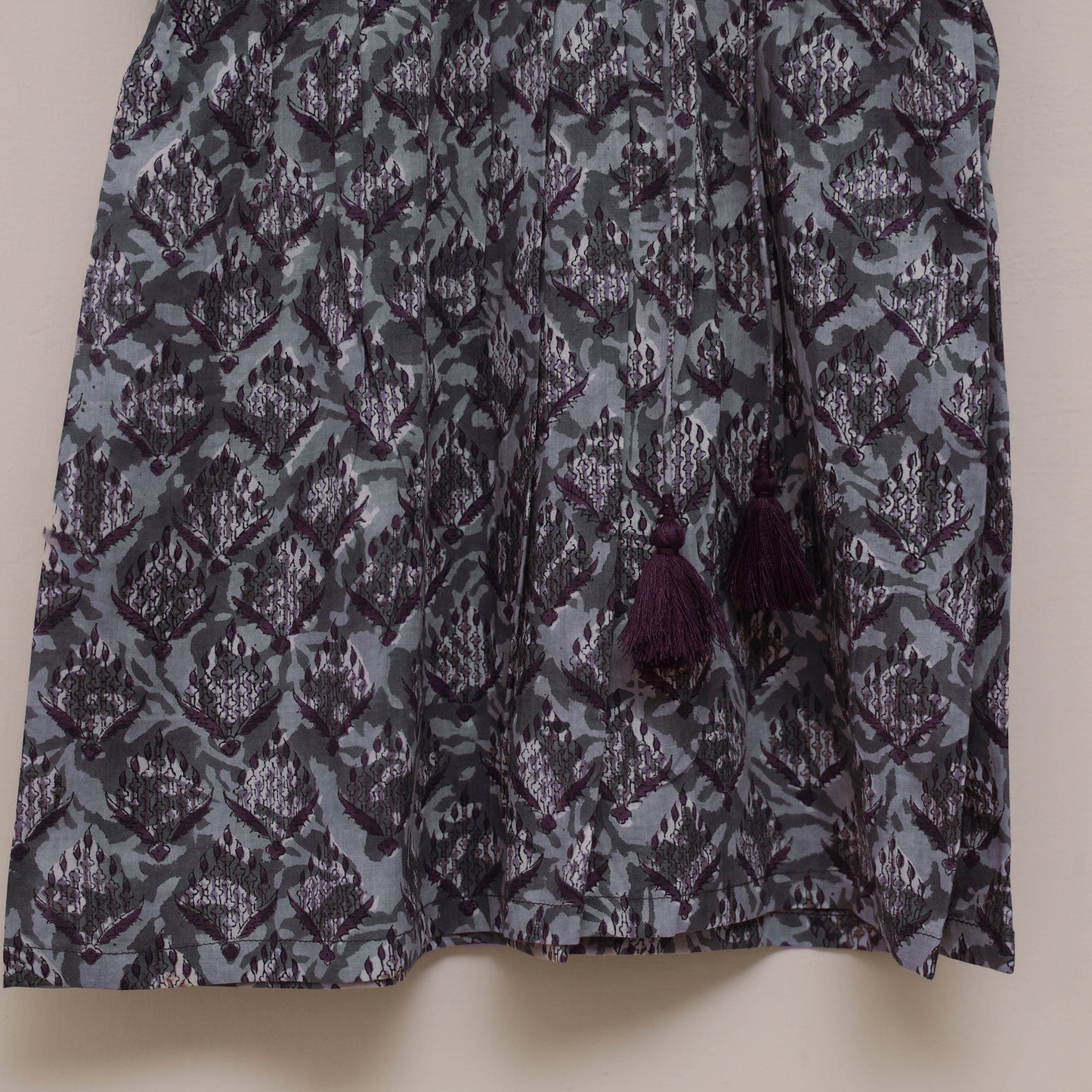 Pure cotton baby girls sanganeri angrakha dress (1-2 years)