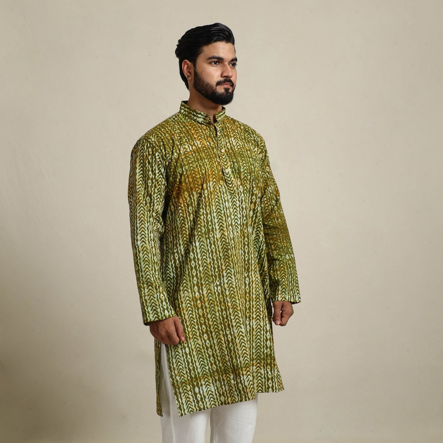 Batik men kurta