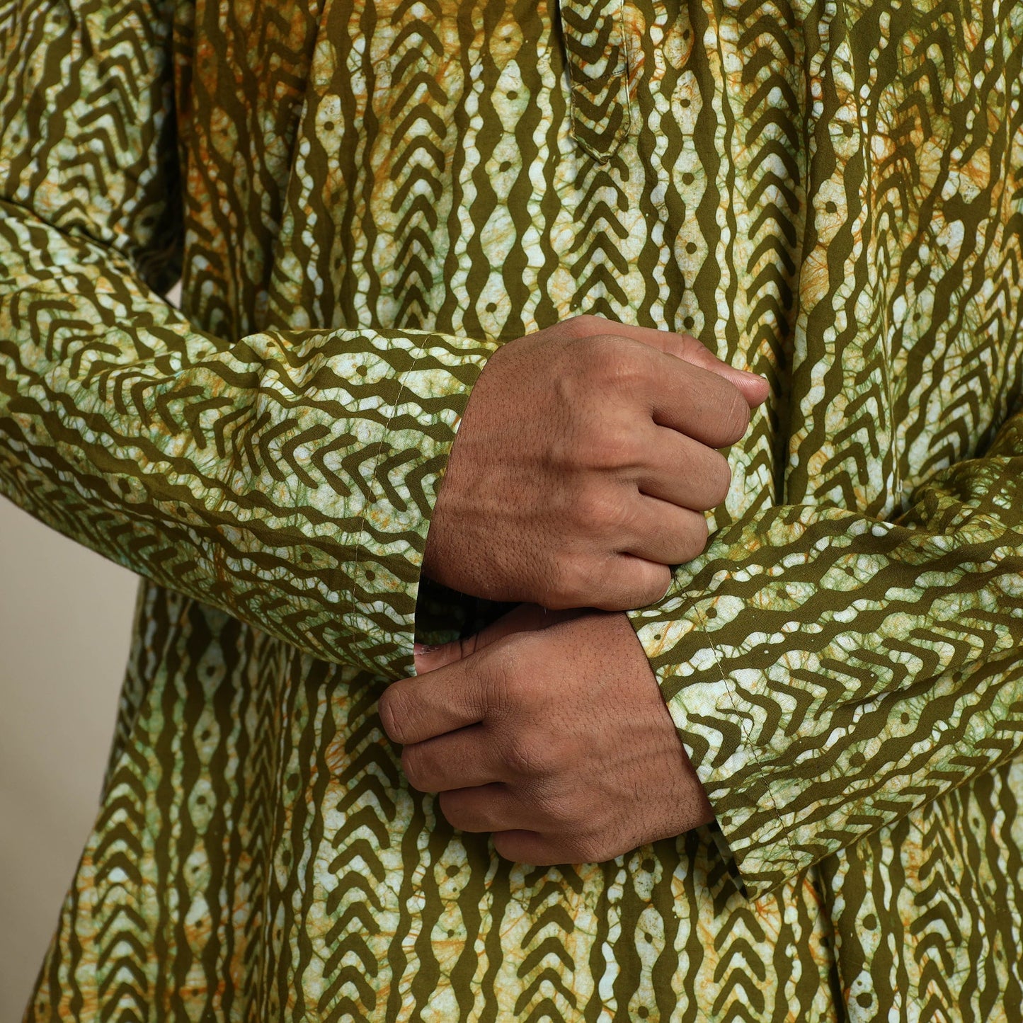 Batik men kurta