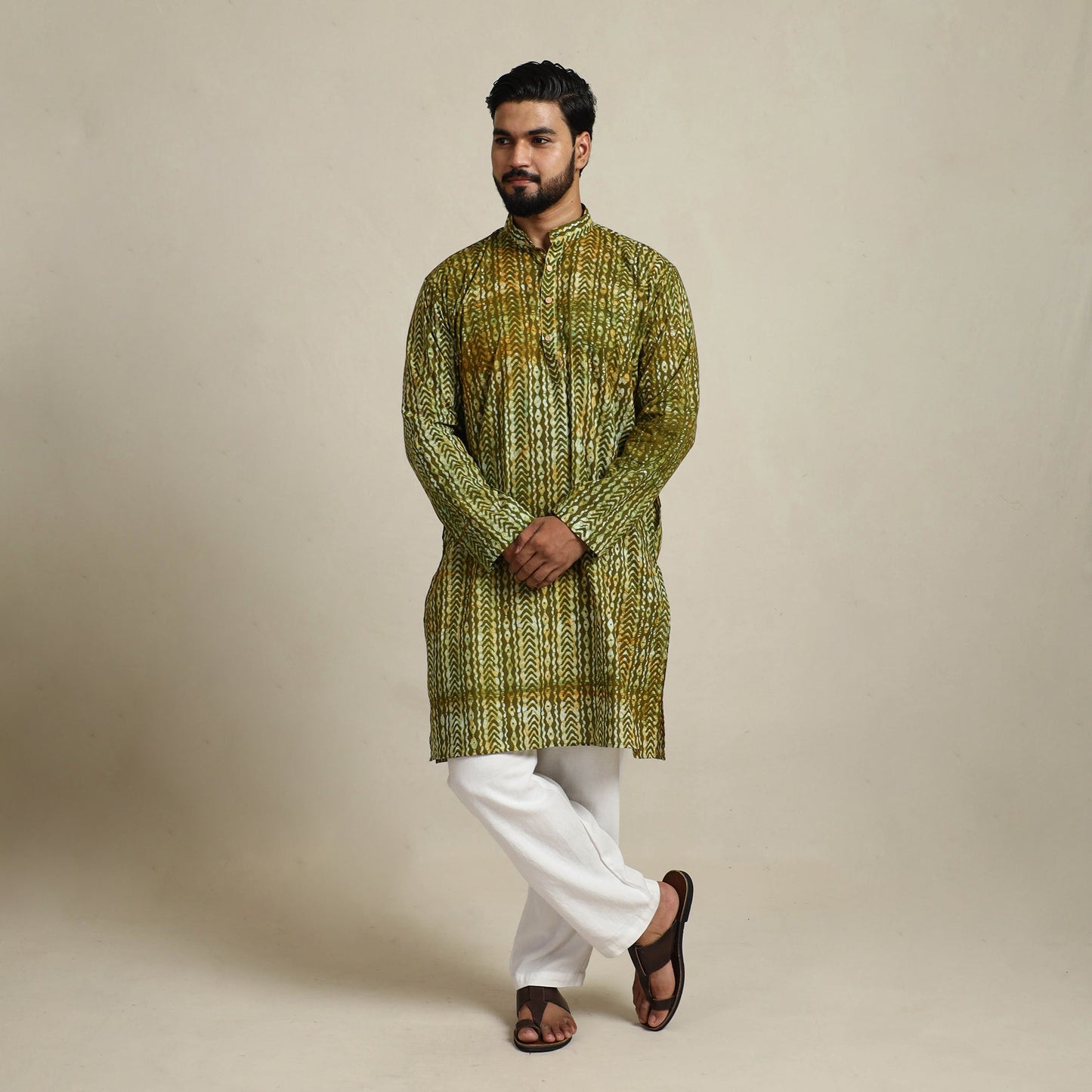 Batik men kurta
