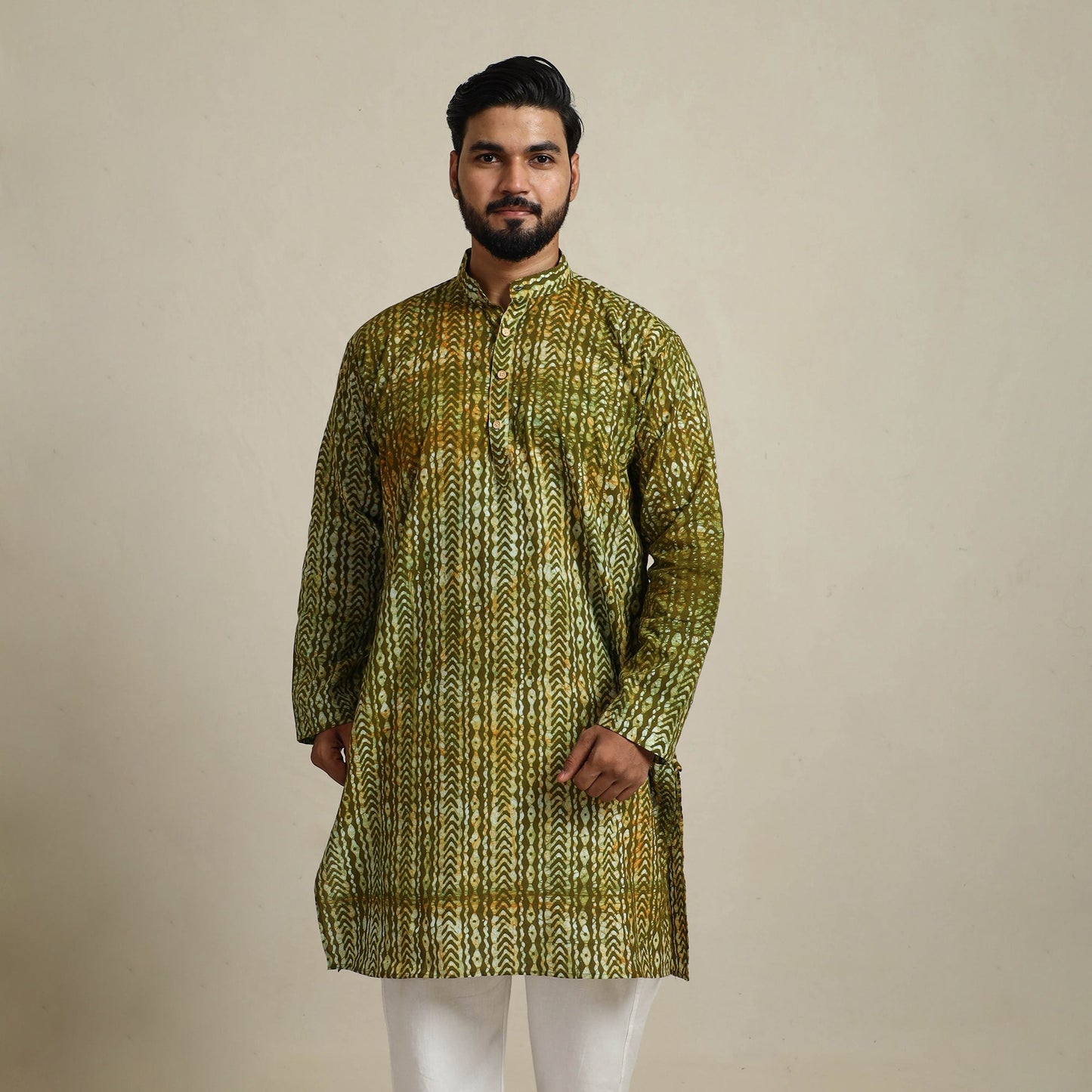 Batik men kurta