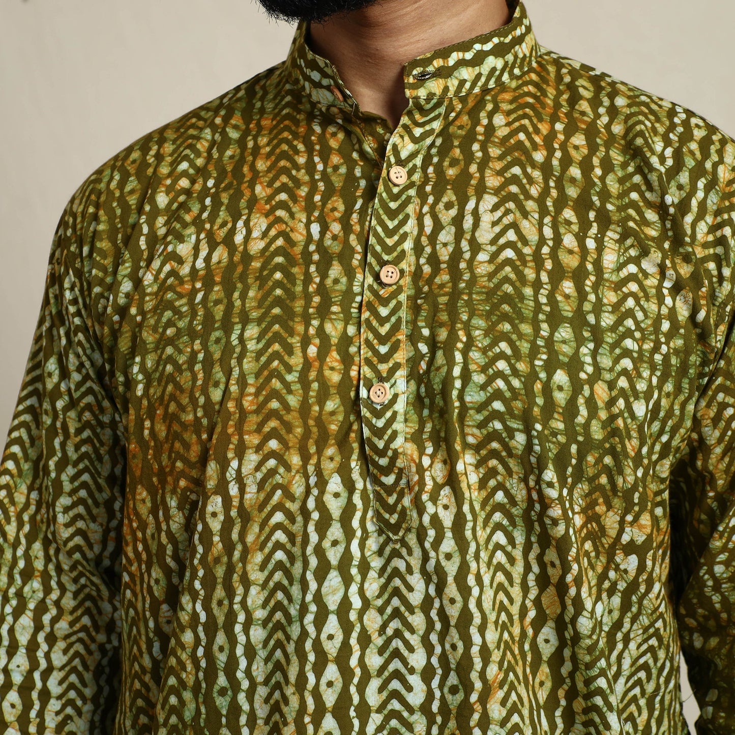 Batik men kurta