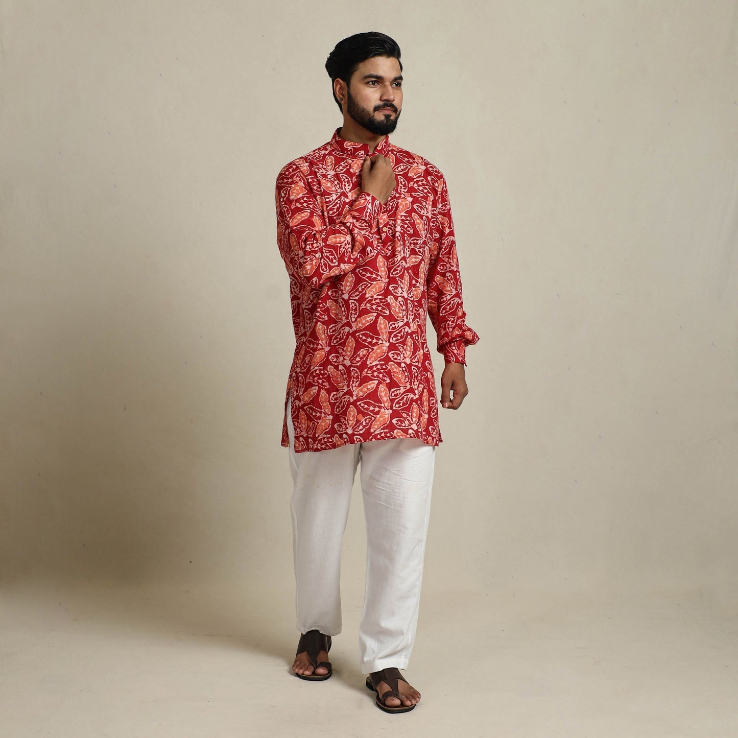 Batik men kurta