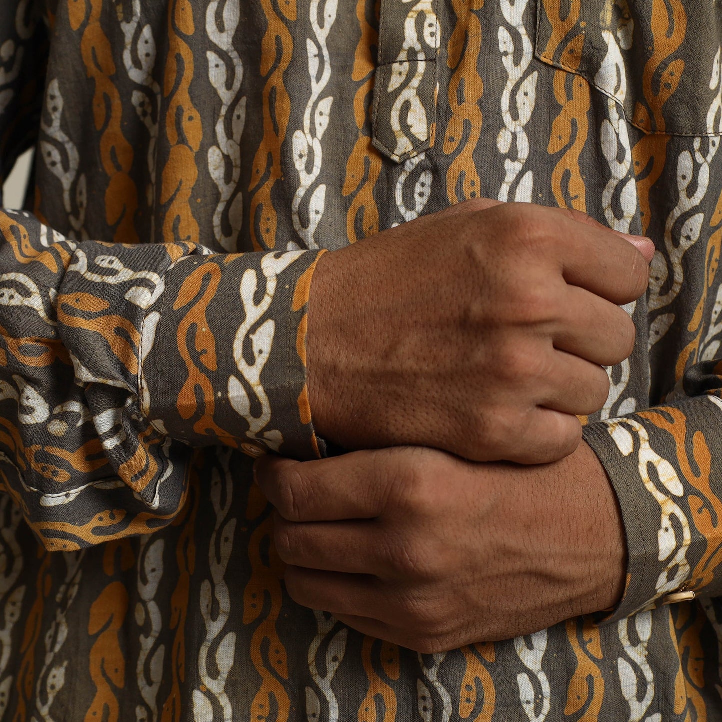 Batik men kurta