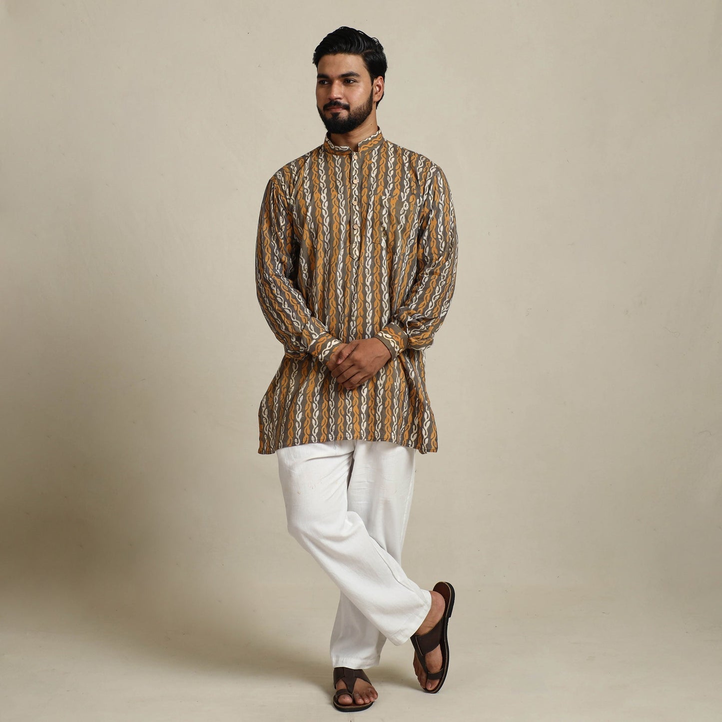 Batik men kurta
