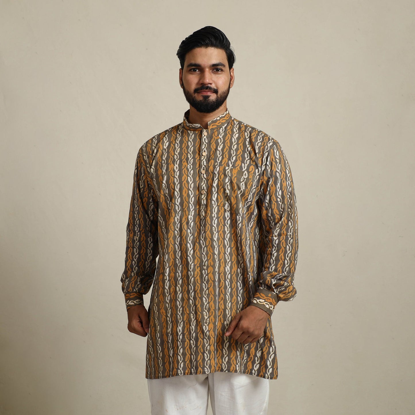 Batik men kurta