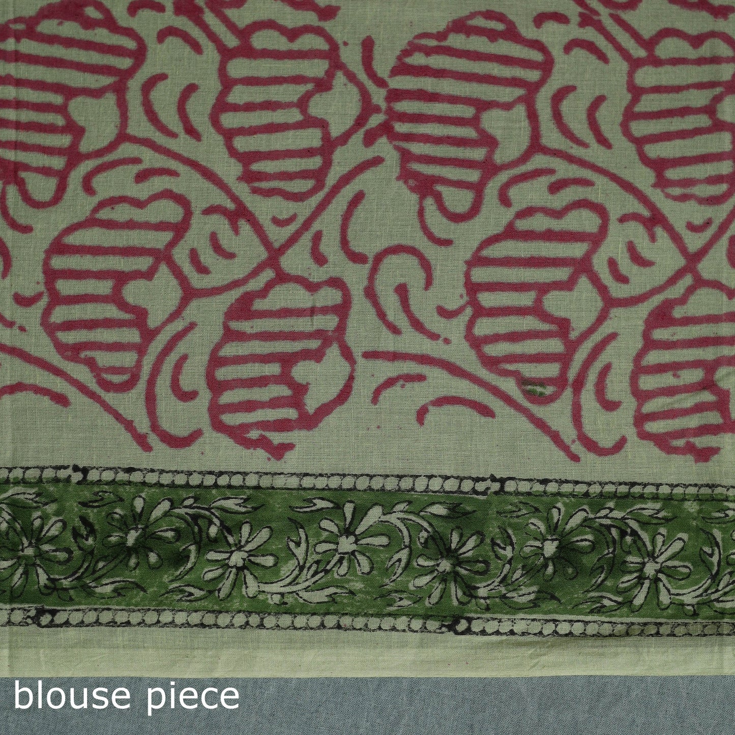 Pure mul cotton hand block sanganeri print saree 06