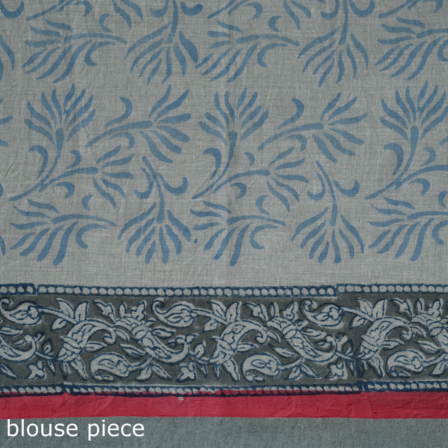 Pure mul cotton hand block sanganeri print saree 10