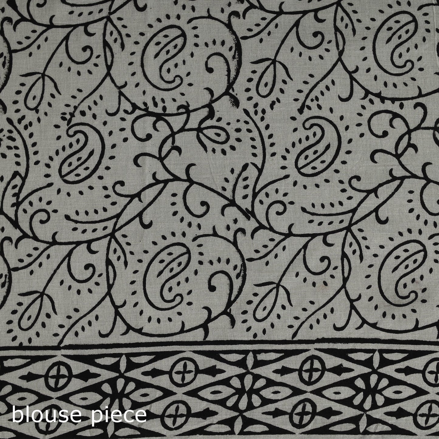 Pure mul cotton natural dyed hand block bagru print saree